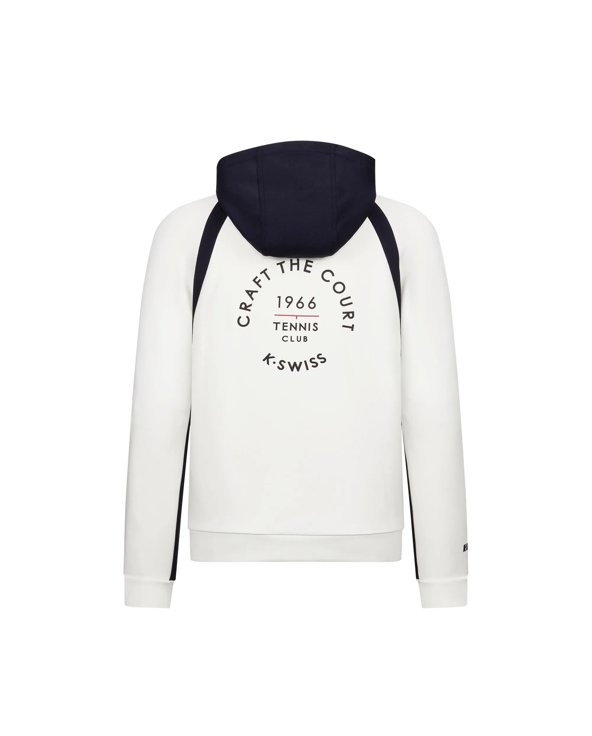 1011480-161 | MEN'S TENNIS CLUB LOGO COLOR BLOCKS HOODED JACKET | WHITE