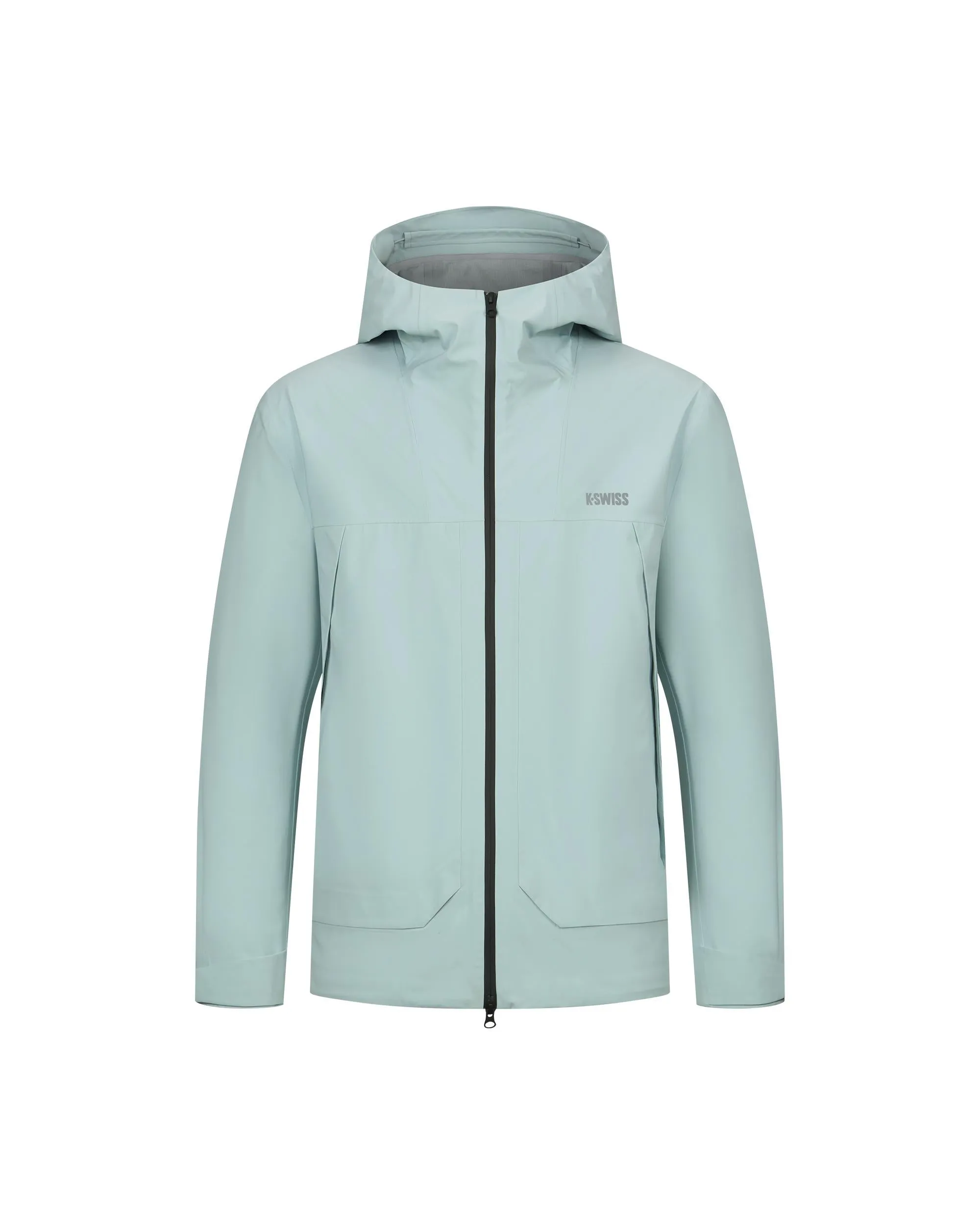 1011485-413 | MEN'S K-SWISS LOGO WATER-REPELLENT HOODED JACKET | BLUEJAY