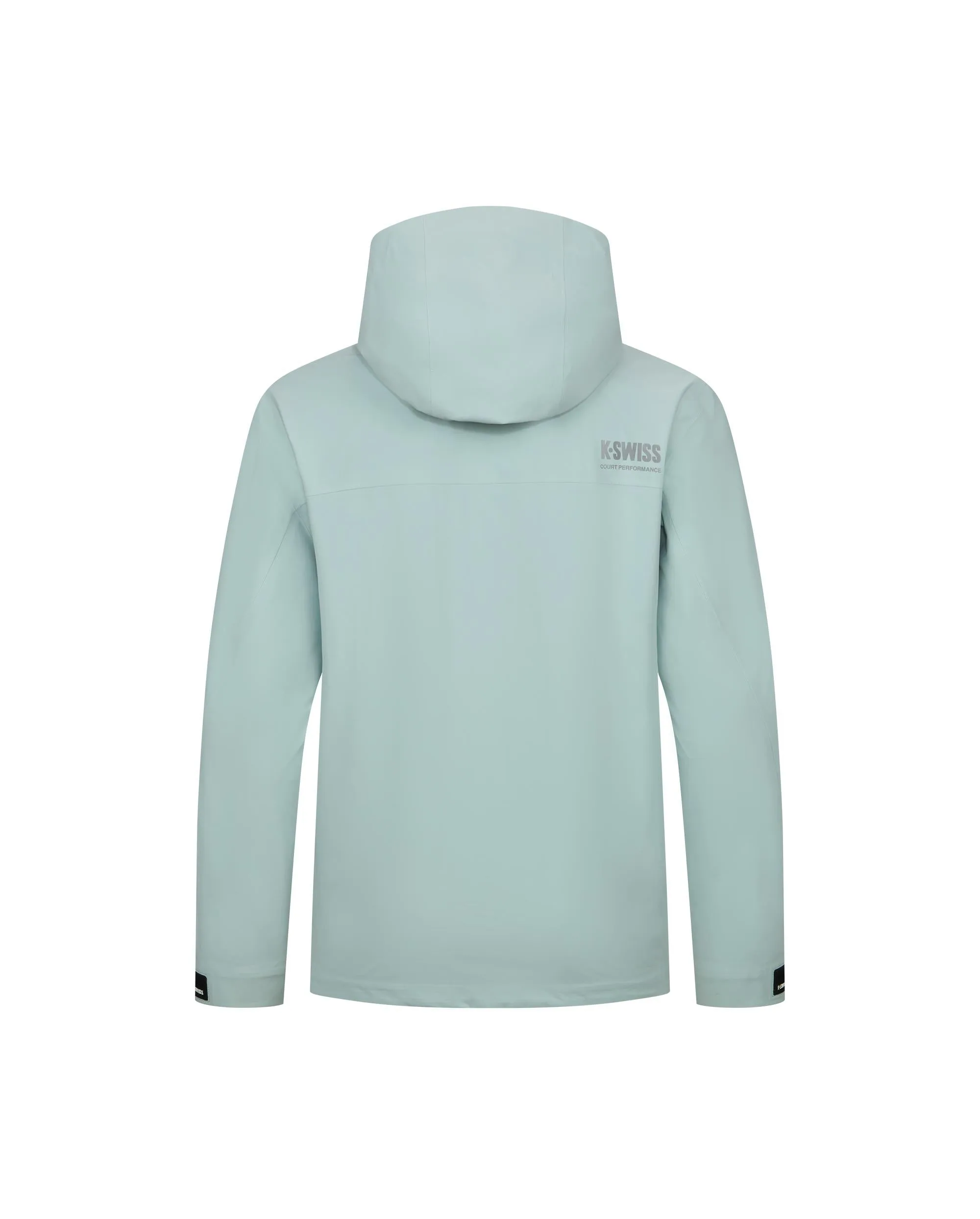 1011485-413 | MEN'S K-SWISS LOGO WATER-REPELLENT HOODED JACKET | BLUEJAY