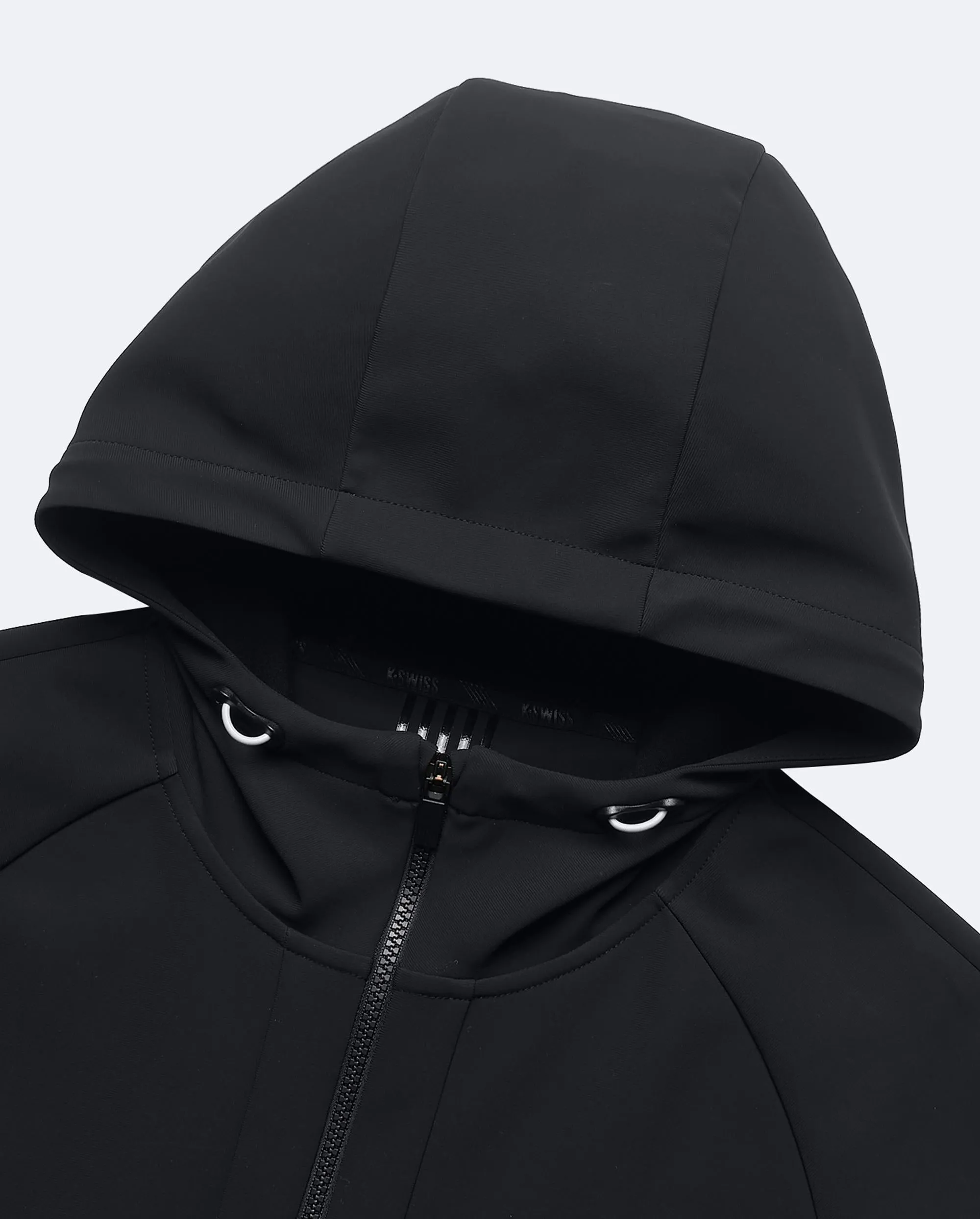 109975-008 | MEN'S K-SWISS LOGO HOODED JACKET | BLACK