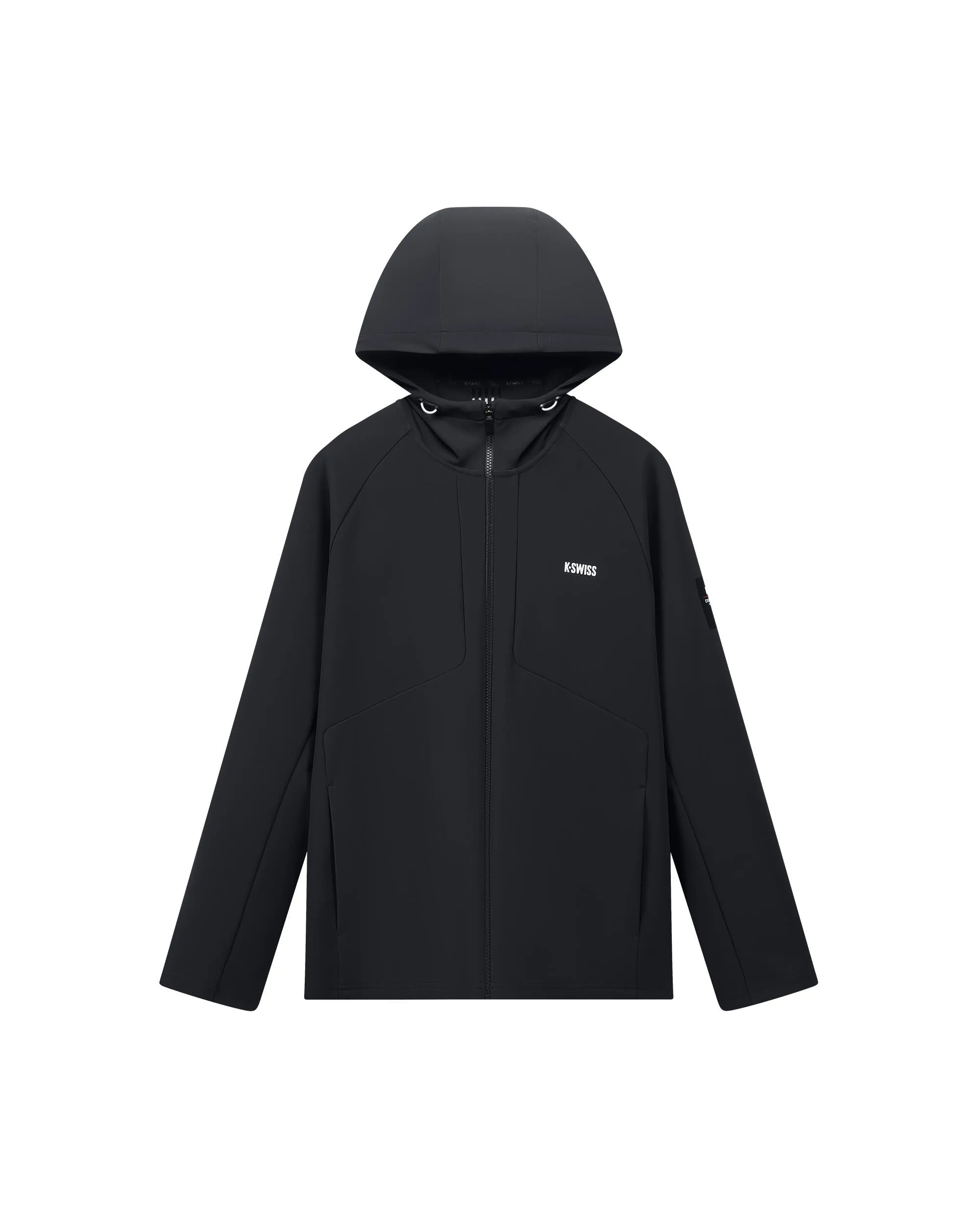 109975-008 | MEN'S K-SWISS LOGO HOODED JACKET | BLACK