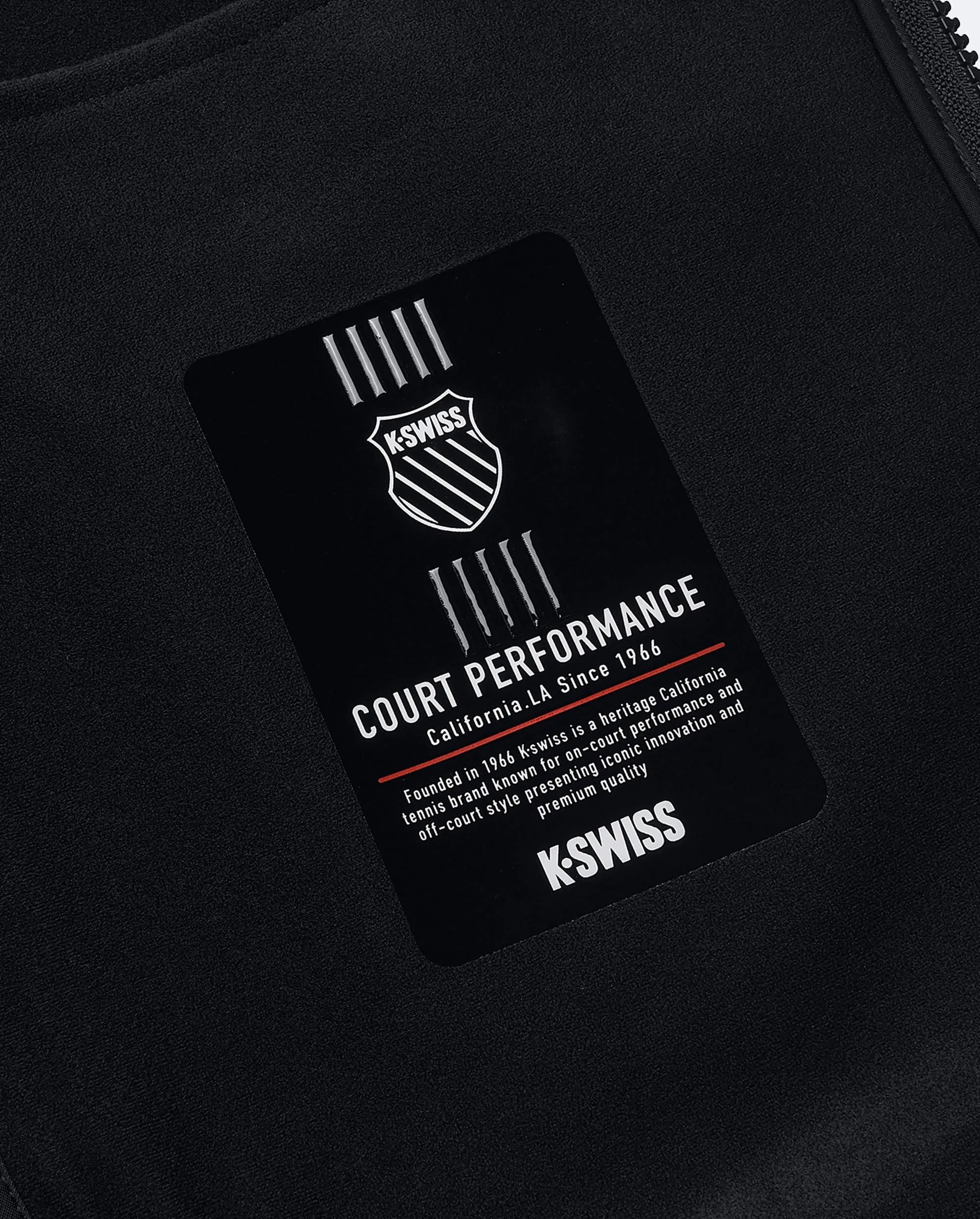 109975-008 | MEN'S K-SWISS LOGO HOODED JACKET | BLACK