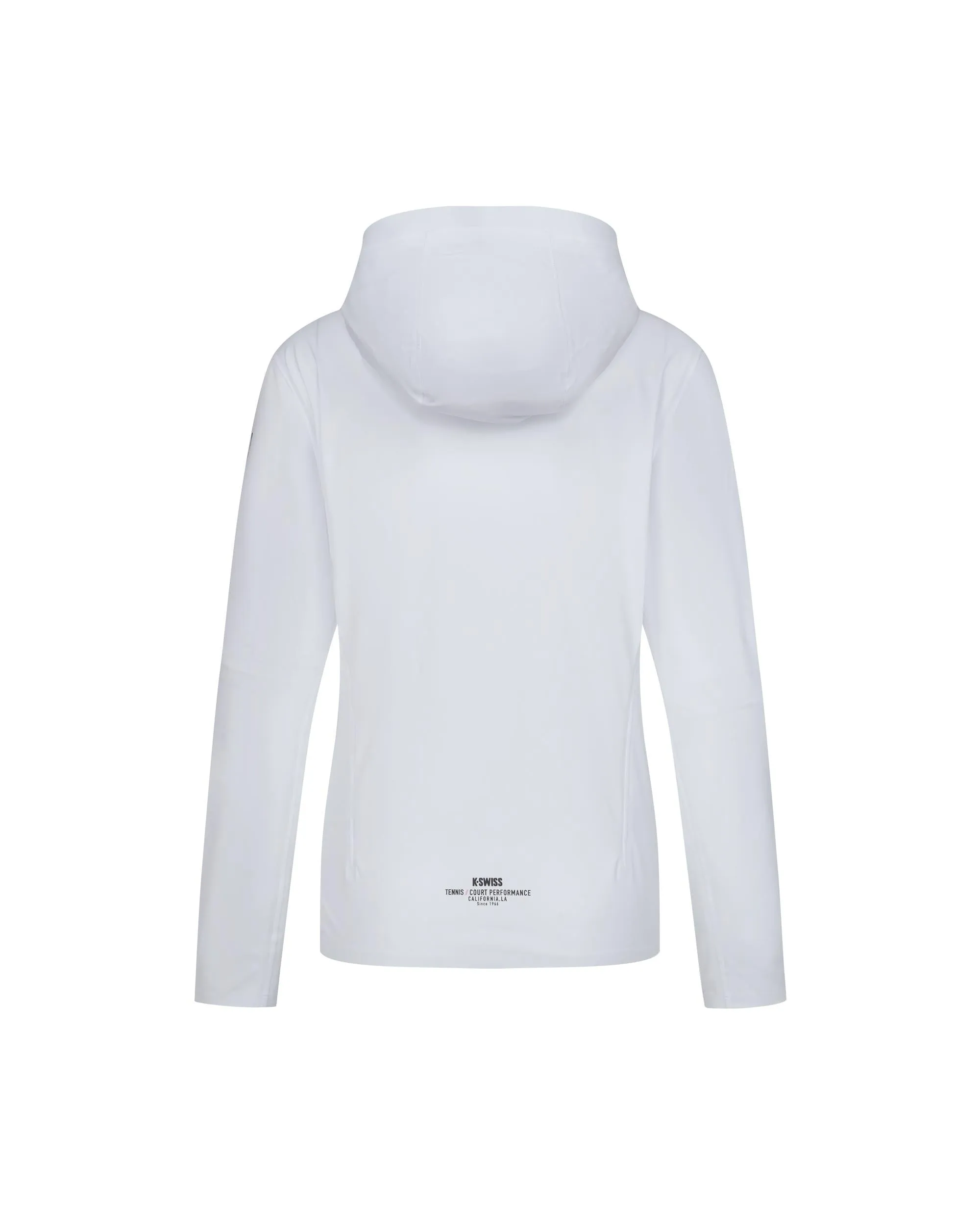 1910694-101 | WOMEN'S K-SWISS LOGO HOODED JACKET | WHITE/WHITE
