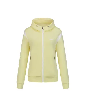 1910824-750 | WOMEN'S K-SWISS LOGO COLOR BLOCKS HOODED JACKET | YELLOW/MISC