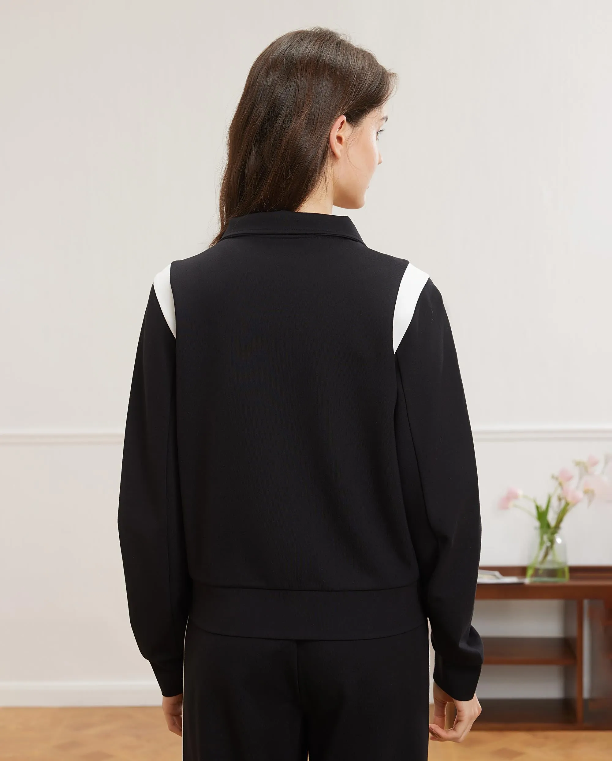 199914-008 | WOMEN'S LOGO COLOR BLOCK JACKET | BLACK