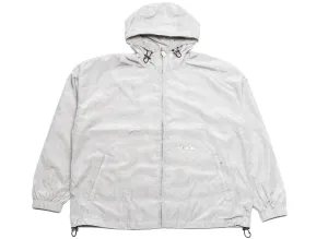 A Bathing Ape Solid Color Nylon Hooded Jacket in Grey