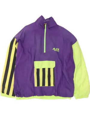 ALEX ATHLETICS  Mens Pullover Tracksuit Top Jacket XL Purple Colourblock