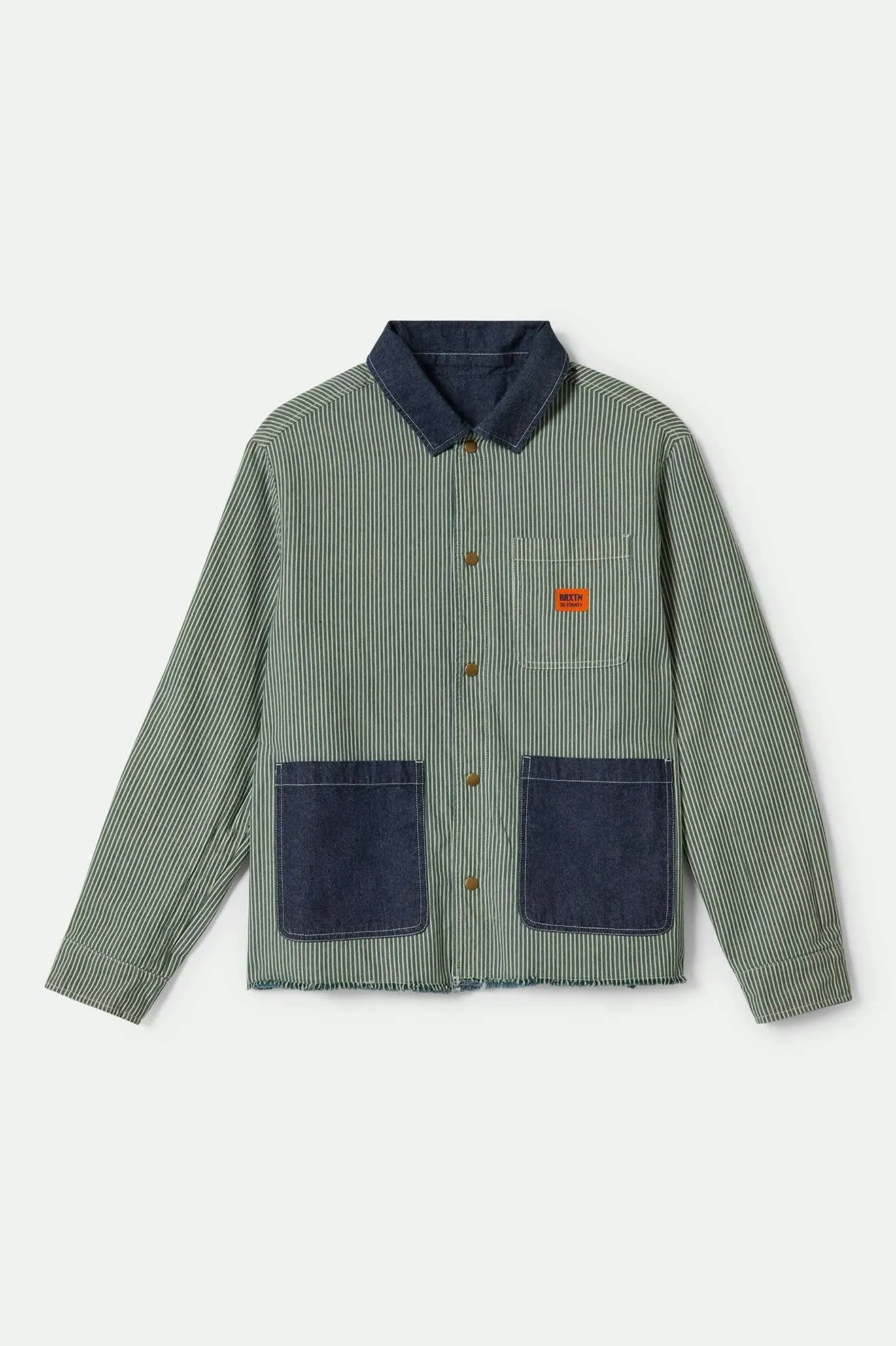 Assembly Reversible Chore Jacket - Indigo/Pine Needle/Whitecap