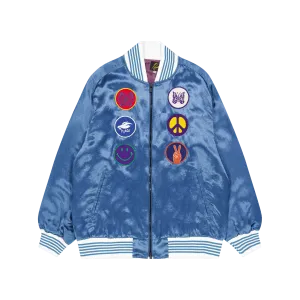 Award Jacket - Acetate Sateen A-blue
