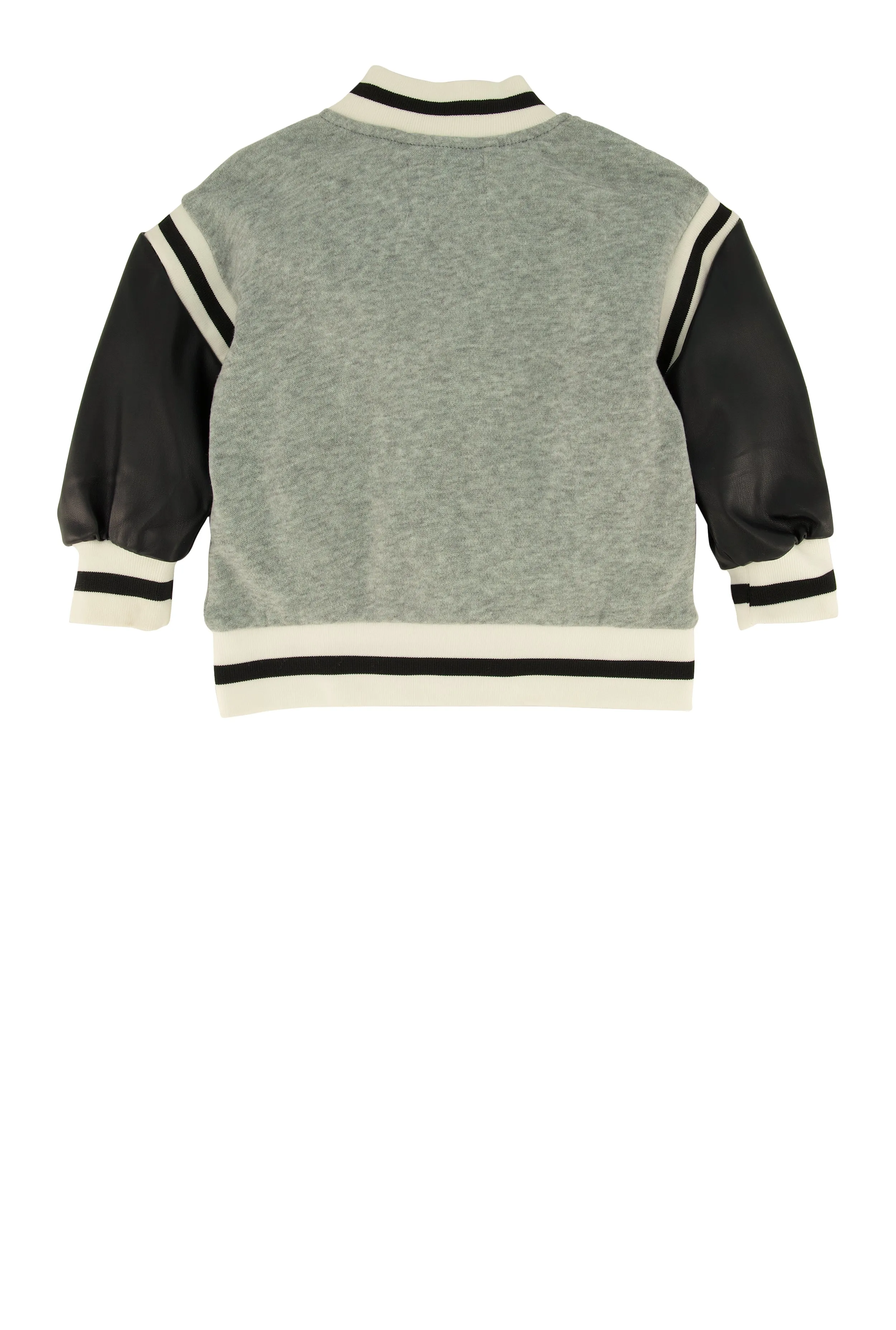 Baby Boys 12-24M Royalty Chenille Patch Graphic Varsity Jacket
