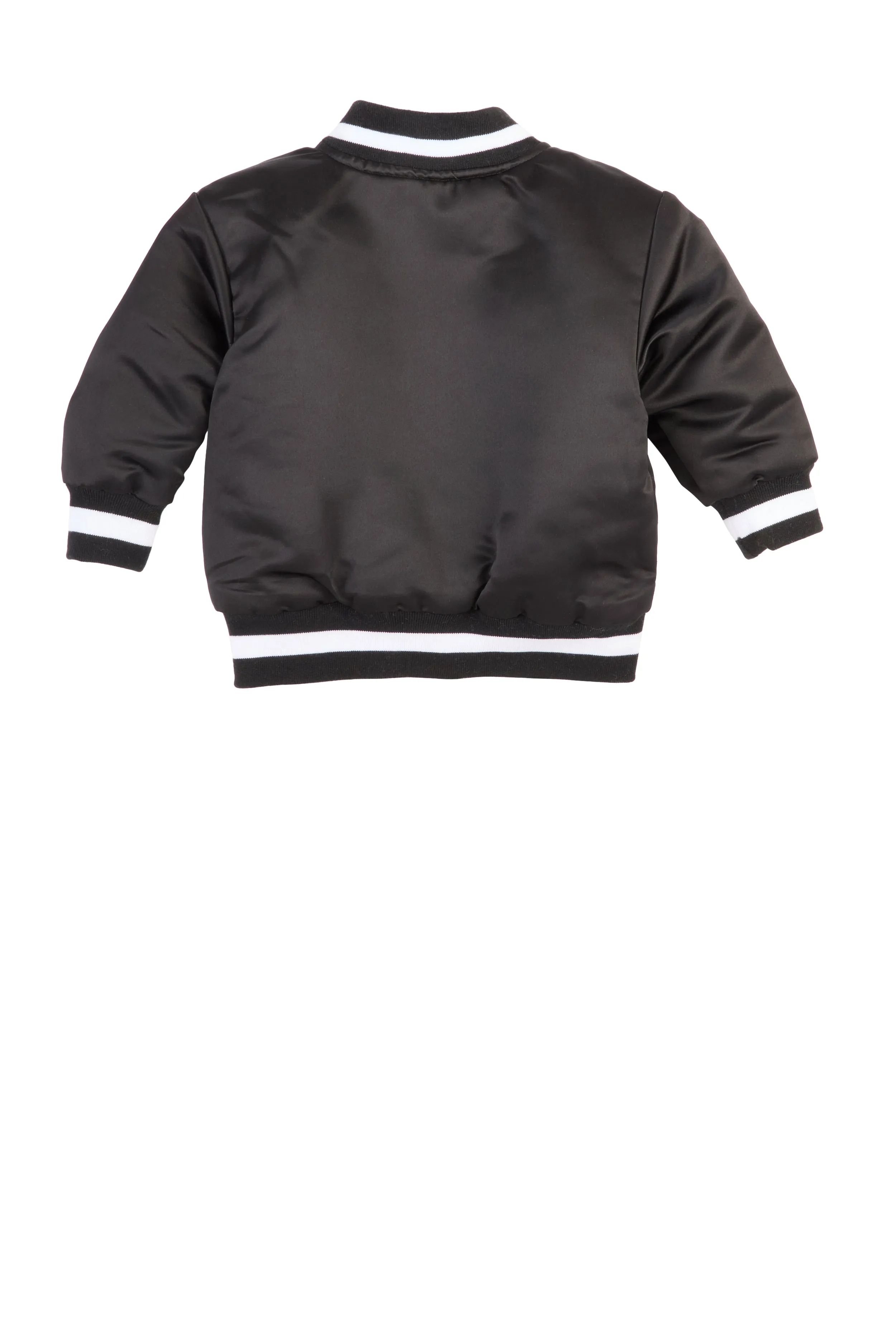 Baby Boys 12-24M Satin Icon Graphic Bomber Jacket