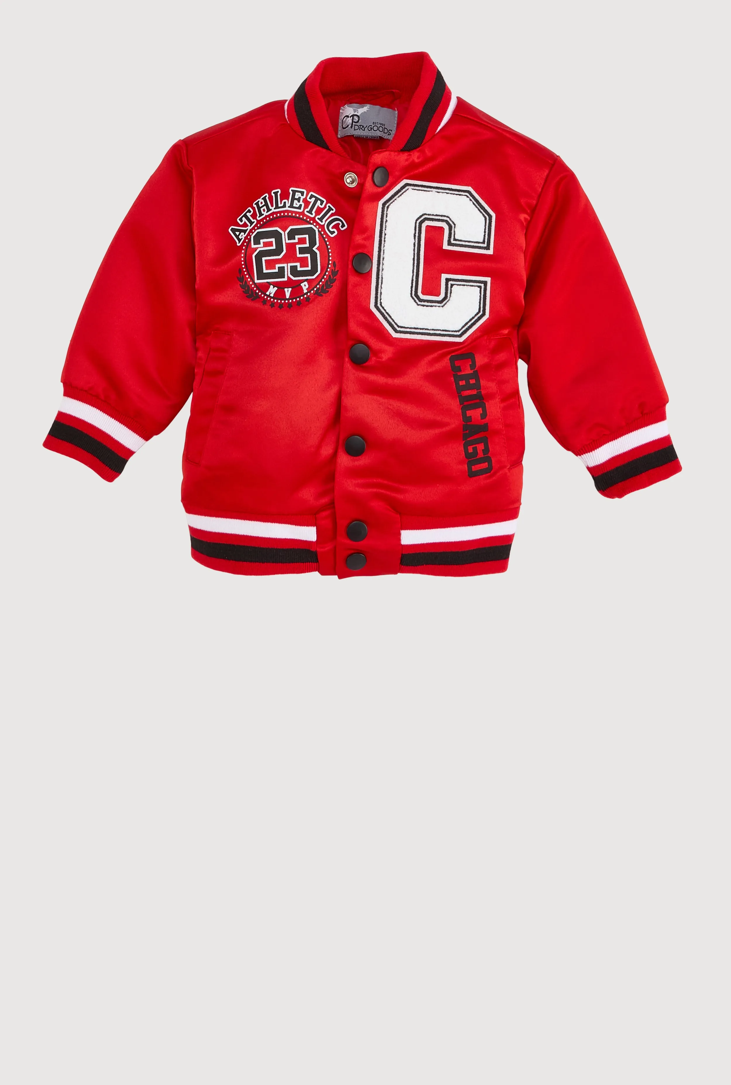 Baby Boys Chenille City Graphic Patch Varsity Jacket