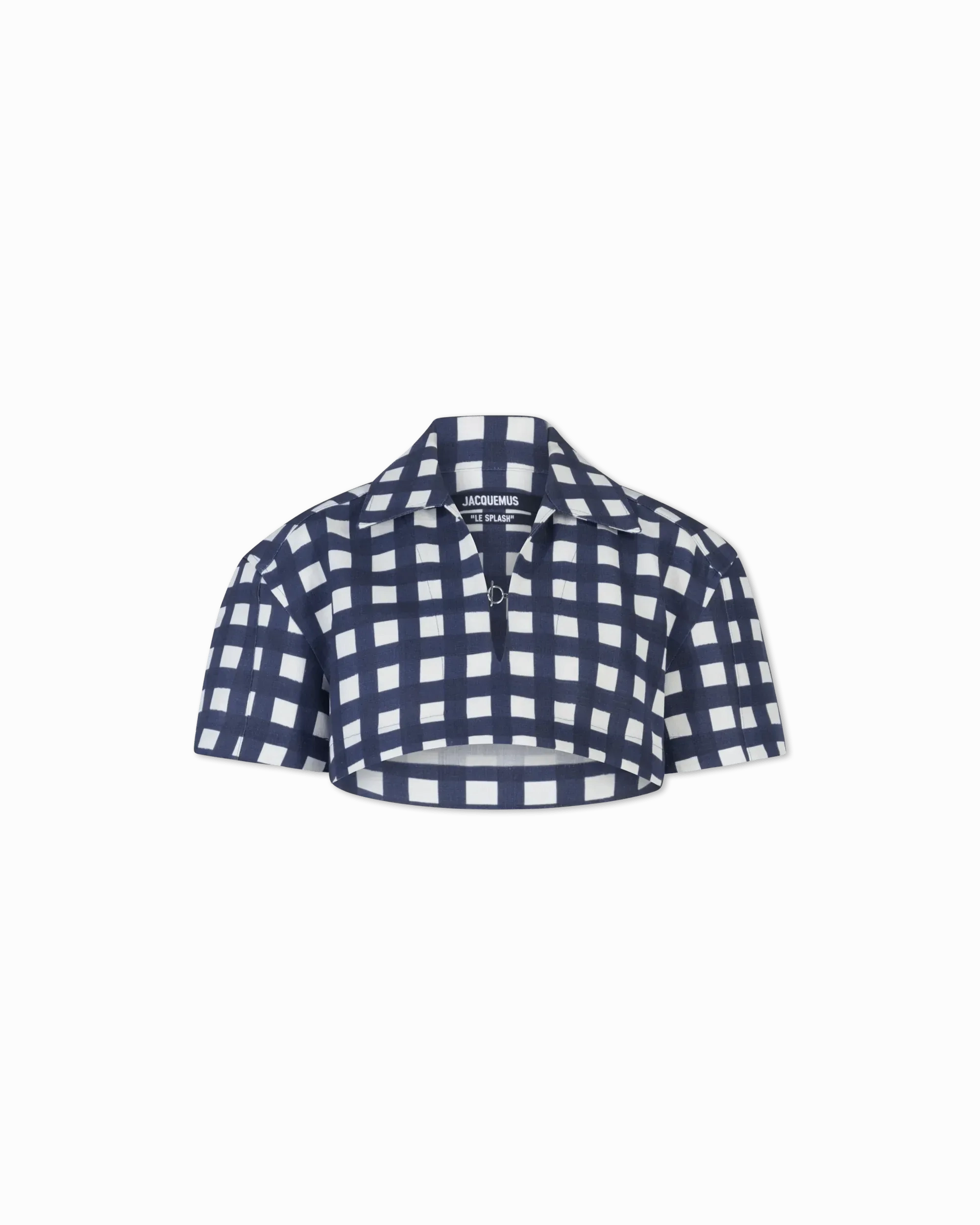 Bebi Check Cropped Top