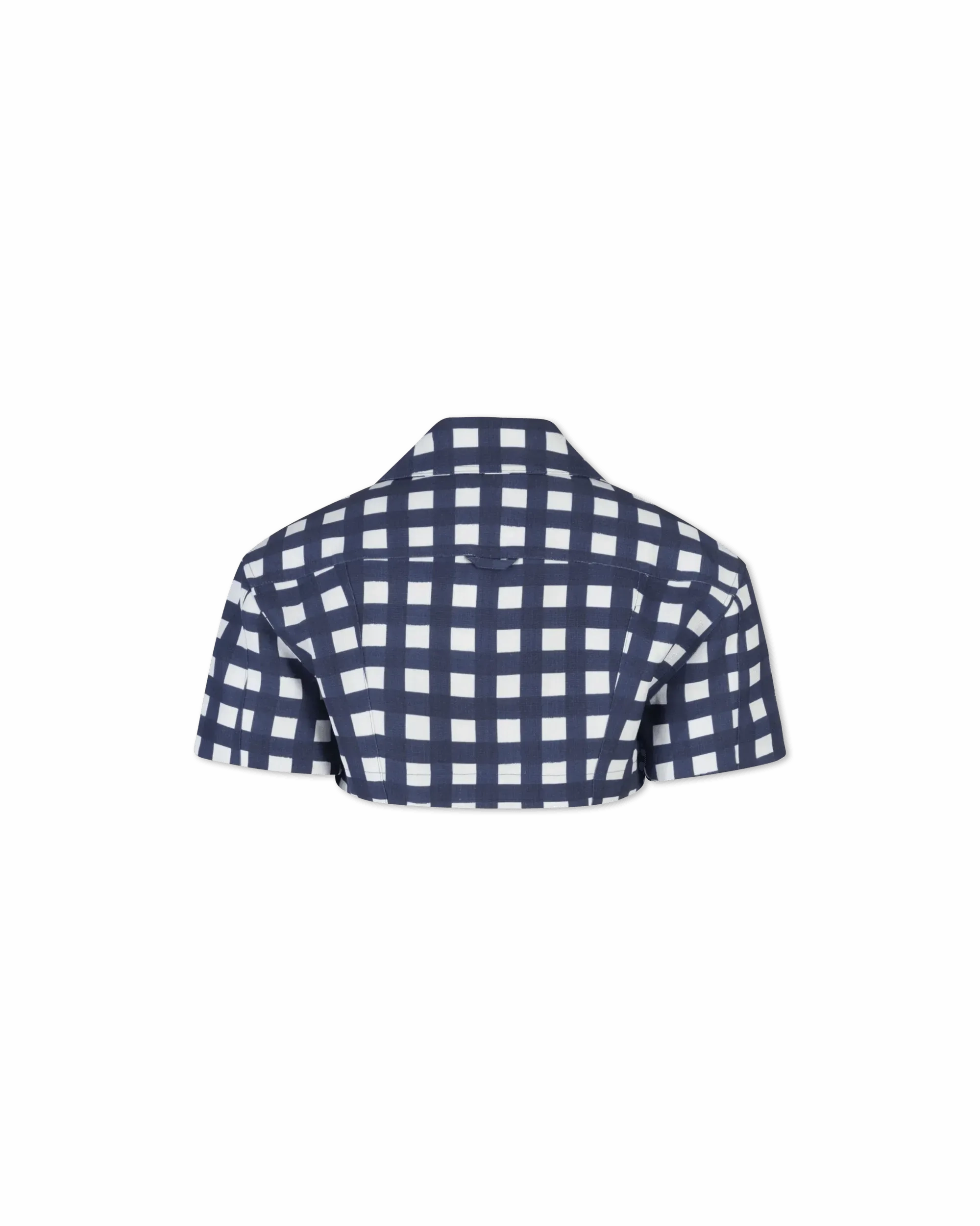 Bebi Check Cropped Top