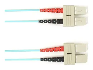 Black Box - Patch cable - SC multi-mode (M) to SC multi-mode (M) - 7.01 m - fiber optic - 50 / 125 micron - OM4 - halogen-free FOLZHM4-SCSC-GN-23