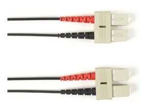 Black Box - Patch cable - SC single-mode (M) to SC single-mode (M) - 25 m - fiber optic - 9 / 125 micron - OS2 - halogen-free FOLZHSM-SCSC-BK-82