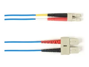 Black Box - Patch cable - TAA Compliant - SC multi-mode (M) to LC multi-mode (M) - 3.05 m - fiber optic - 62.5 / 125 micron - FOLZH62-SCLC-OR-10