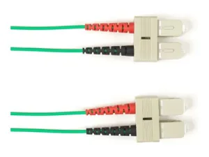 Black Box - Patch cable - TAA Compliant - SC multi-mode (M) to SC multi-mode (M) - 14.9 m - fiber optic - duplex - 50 / 125 micron FOLZH10-SCSC-GN-49