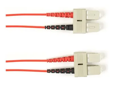Black Box - Patch cable - TAA Compliant - SC multi-mode (M) to SC multi-mode (M) - 14.9 m - fiber optic - duplex - 50 / 125 micron FOLZH10-SCSC-RD-49