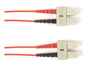Black Box - Patch cable - TAA Compliant - SC multi-mode (M) to SC multi-mode (M) - 14.9 m - fiber optic - duplex - 50 / 125 micron FOLZH10-SCSC-RD-49