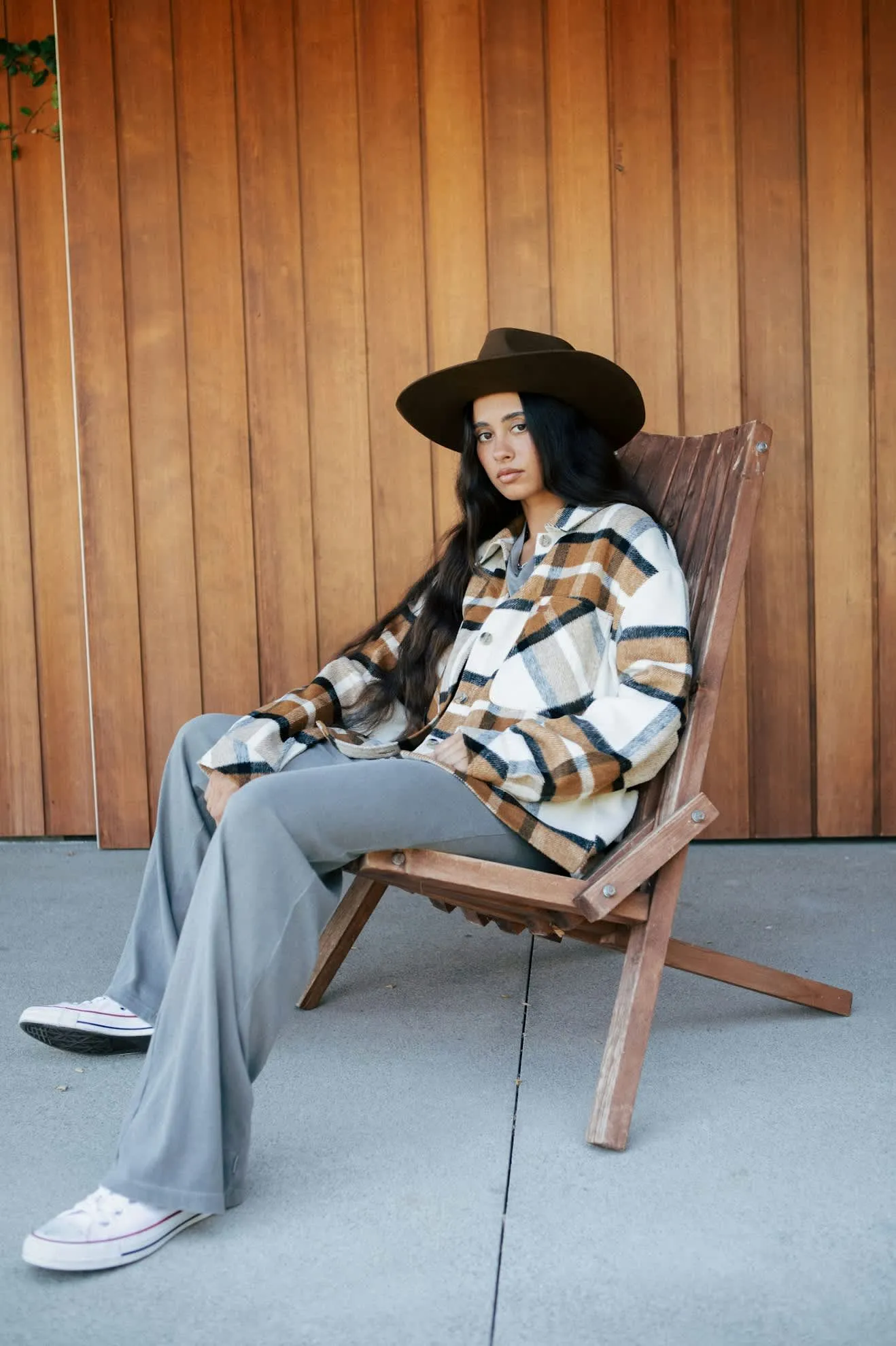 Bowery Women's Soft Brushed L/S Flannel - Washed Copper