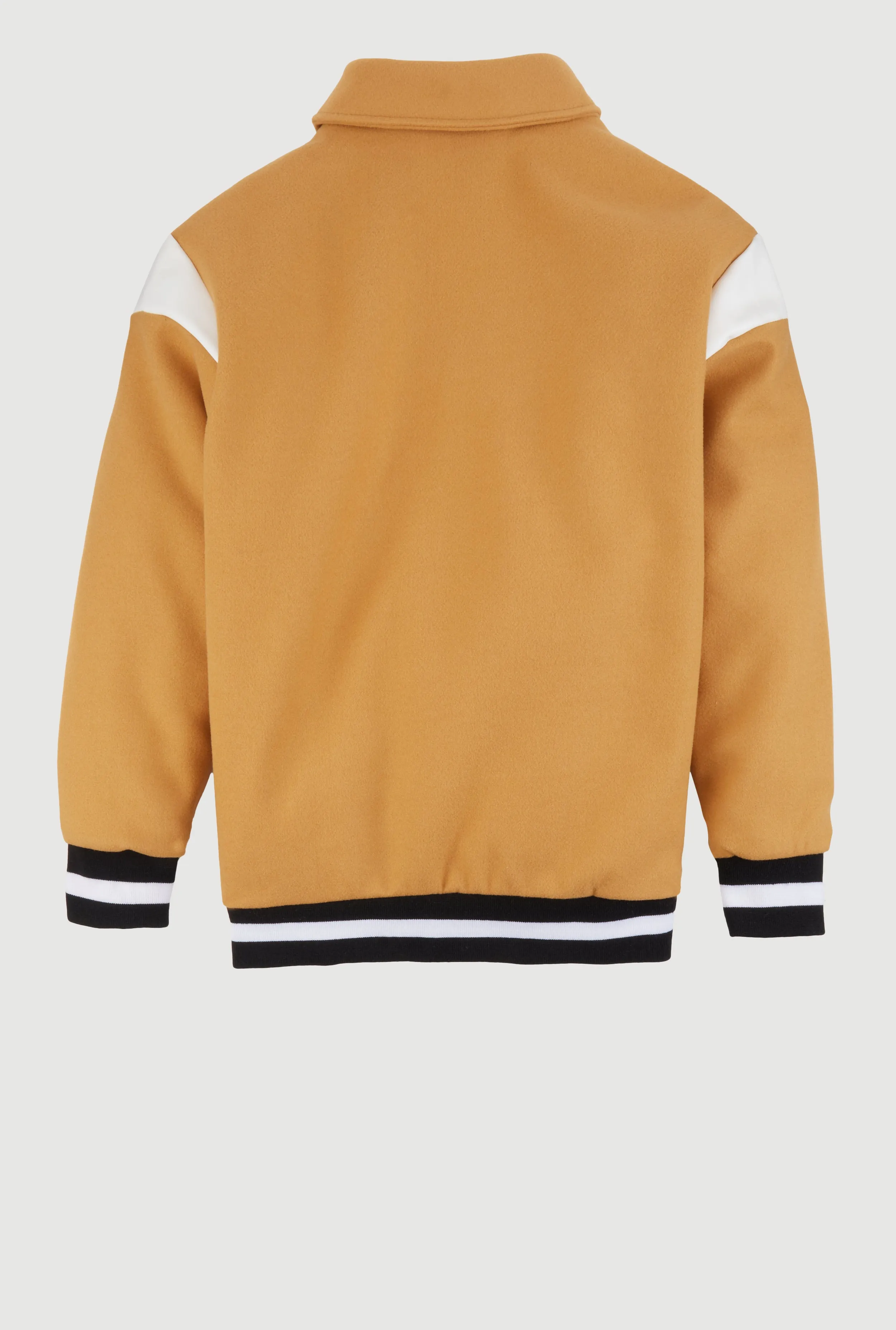 Boys B Initial Chenille Patch Letterman Jacket