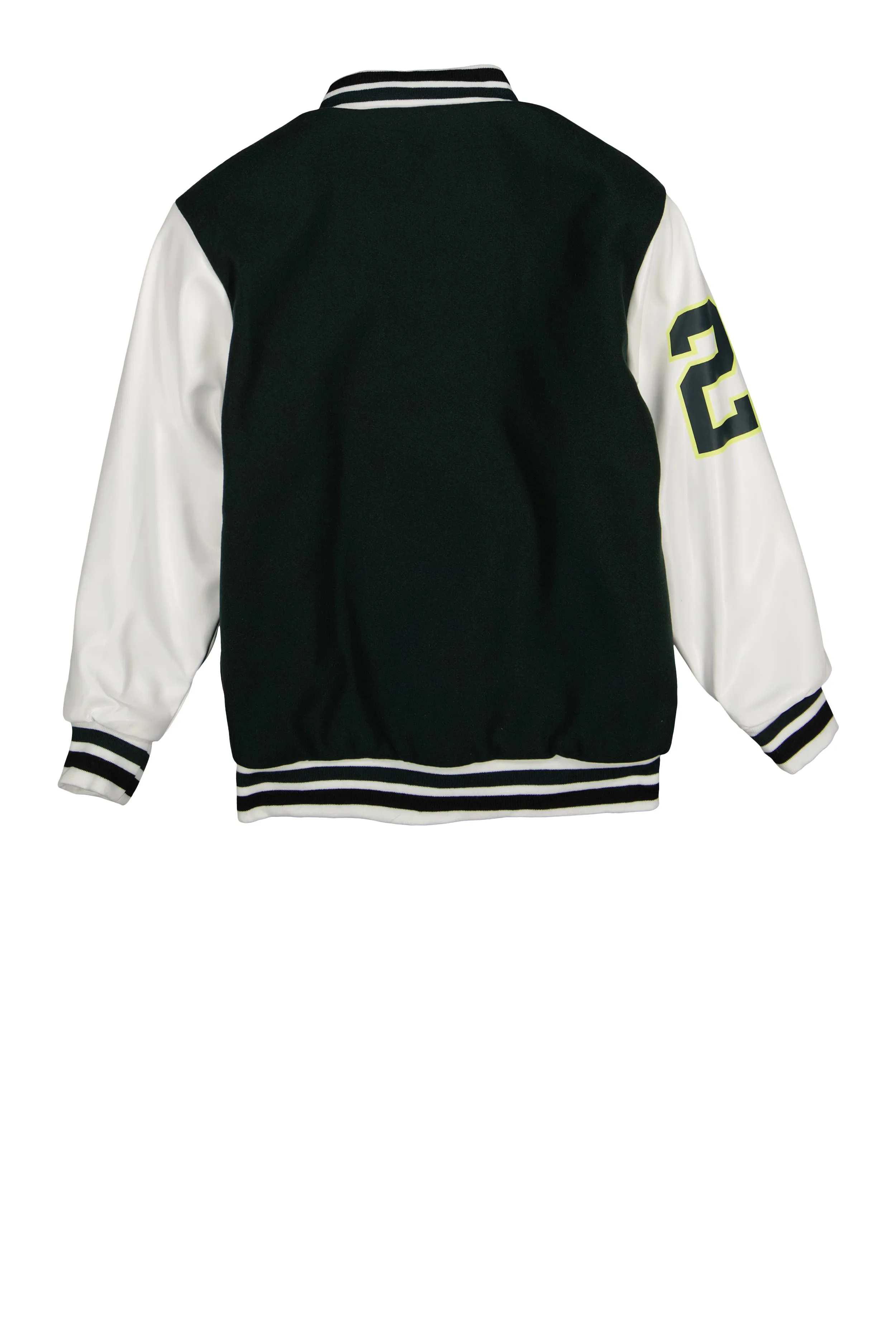 Boys GOAT Chenille Patch Varsity Jacket