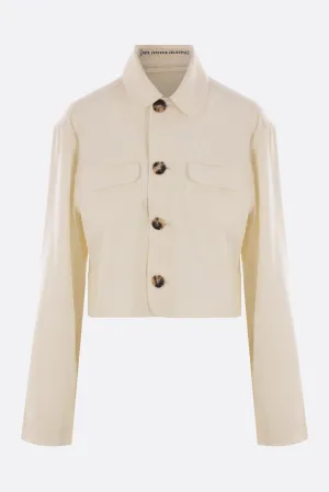 Camille cropped jacket in twill