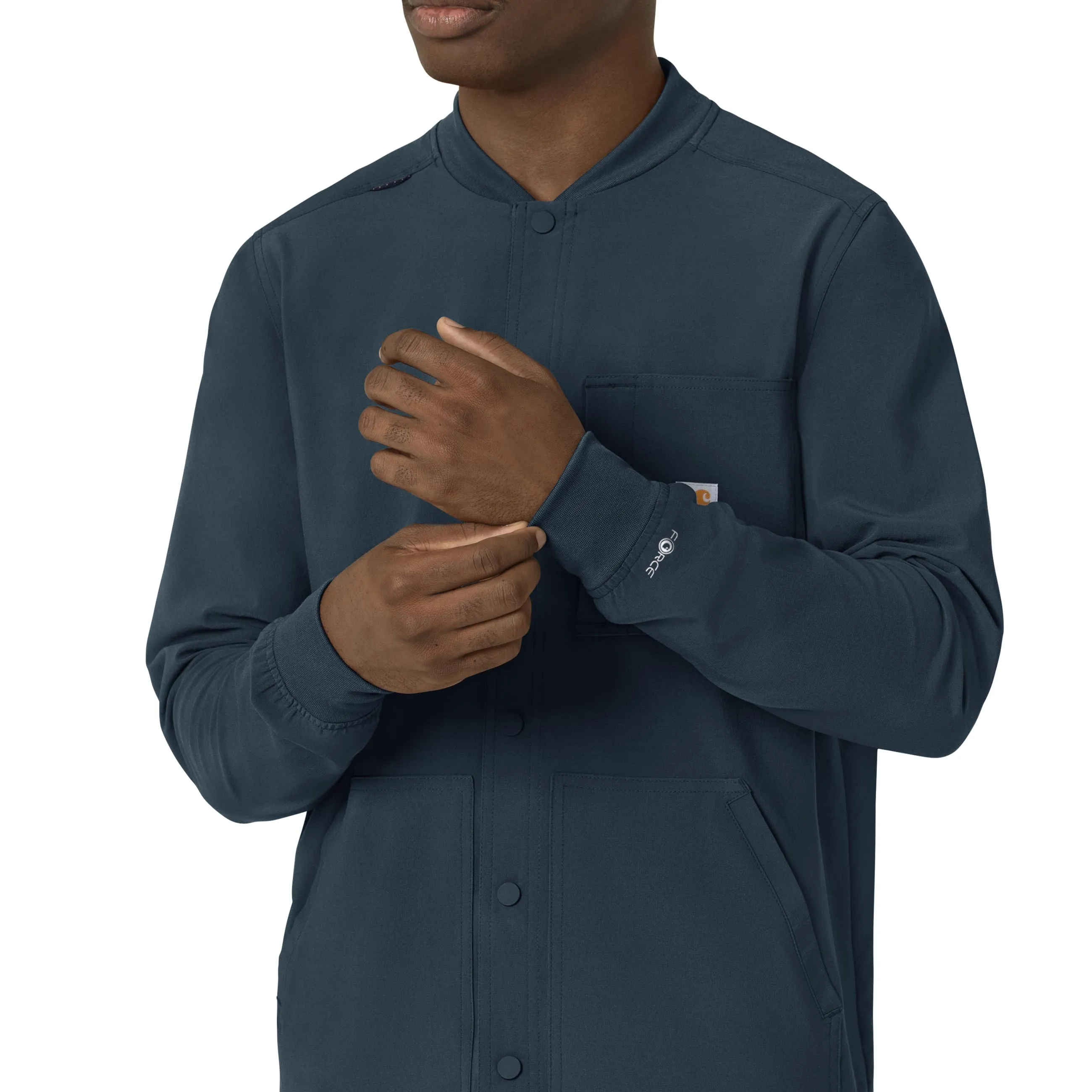 Carhartt Force Cross-Flex Men's Shirt Jacket - Deep Navy