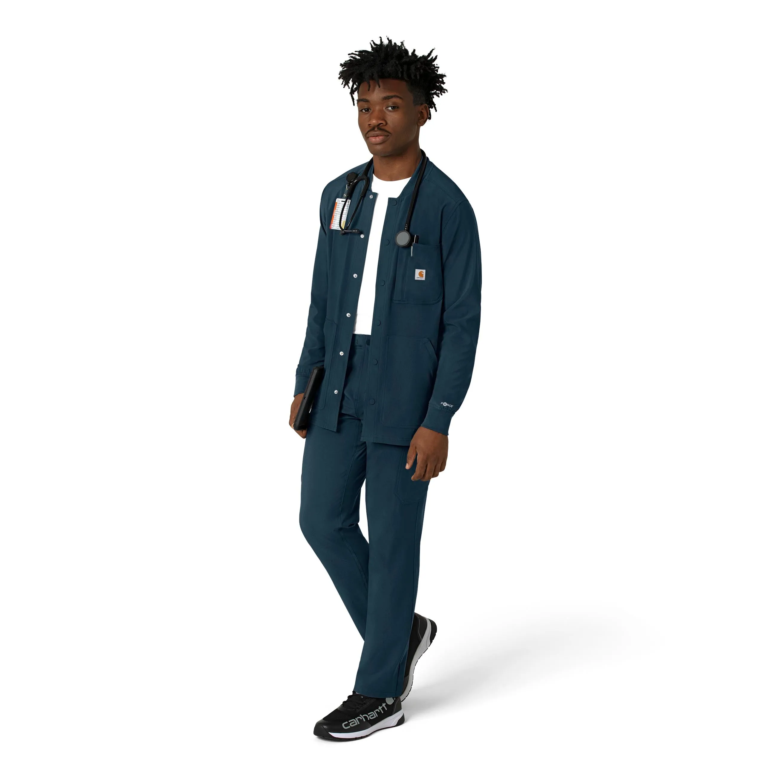 Carhartt Force Cross-Flex Men's Shirt Jacket - Deep Navy