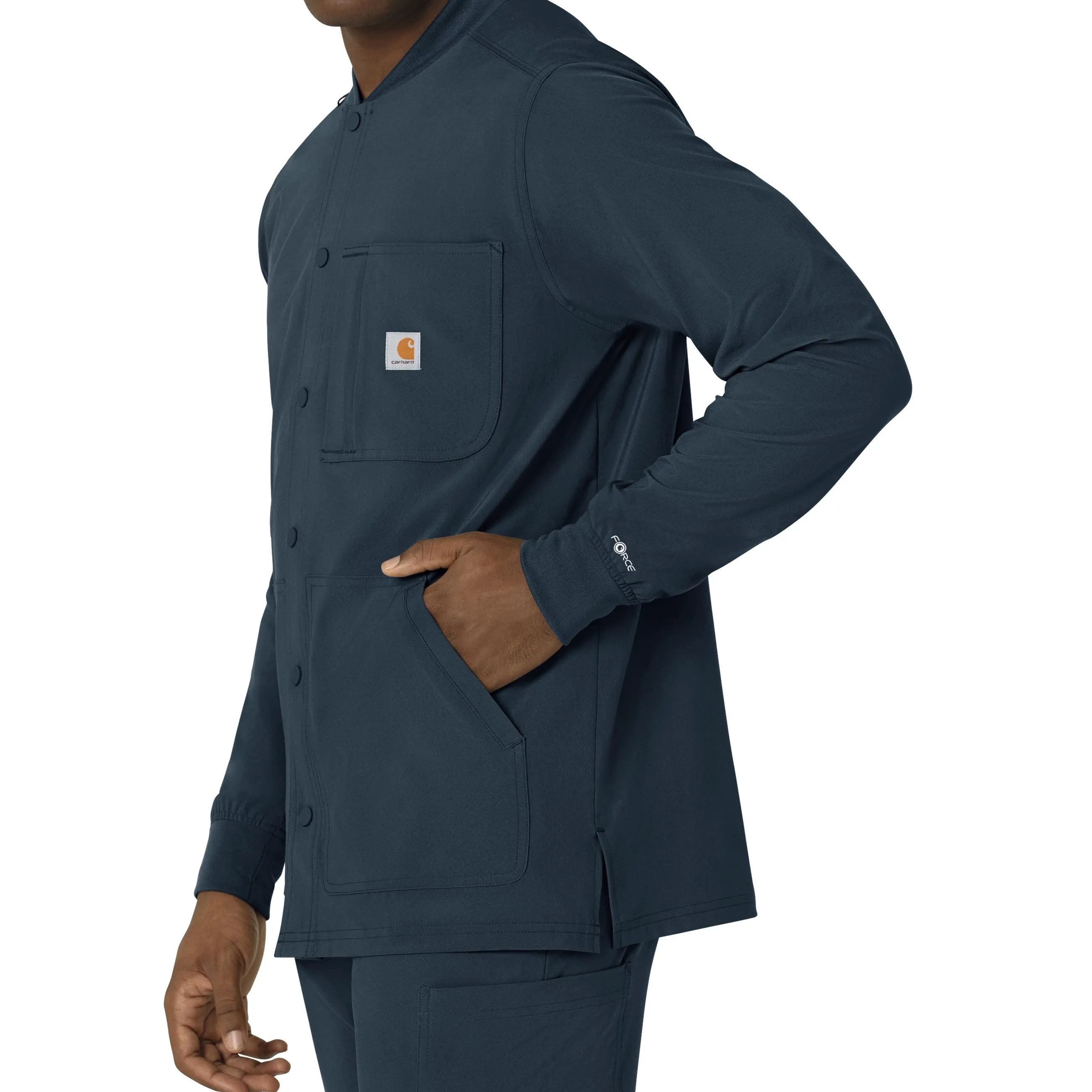 Carhartt Force Cross-Flex Men's Shirt Jacket - Deep Navy