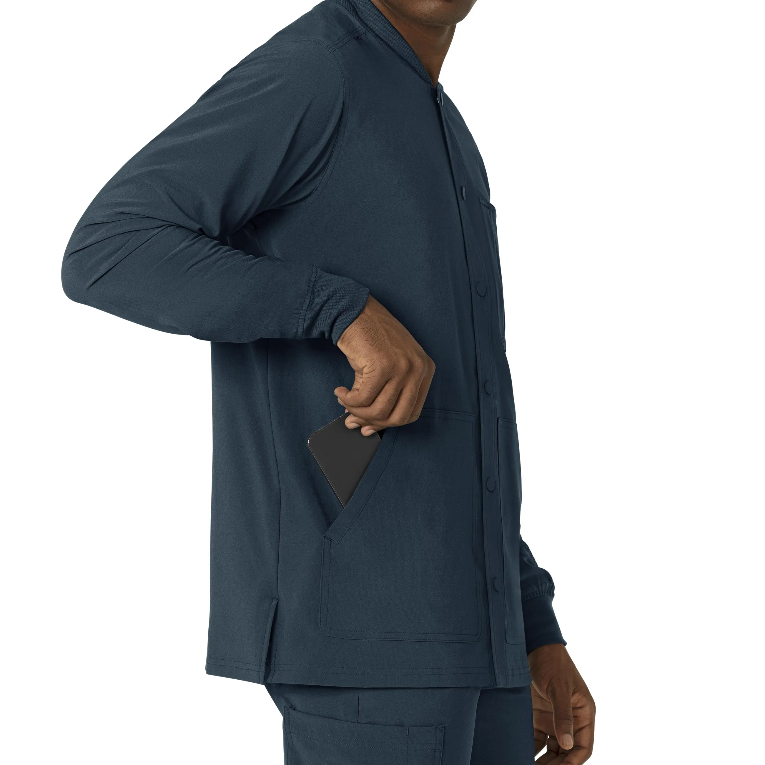 Carhartt Force Cross-Flex Men's Shirt Jacket - Deep Navy