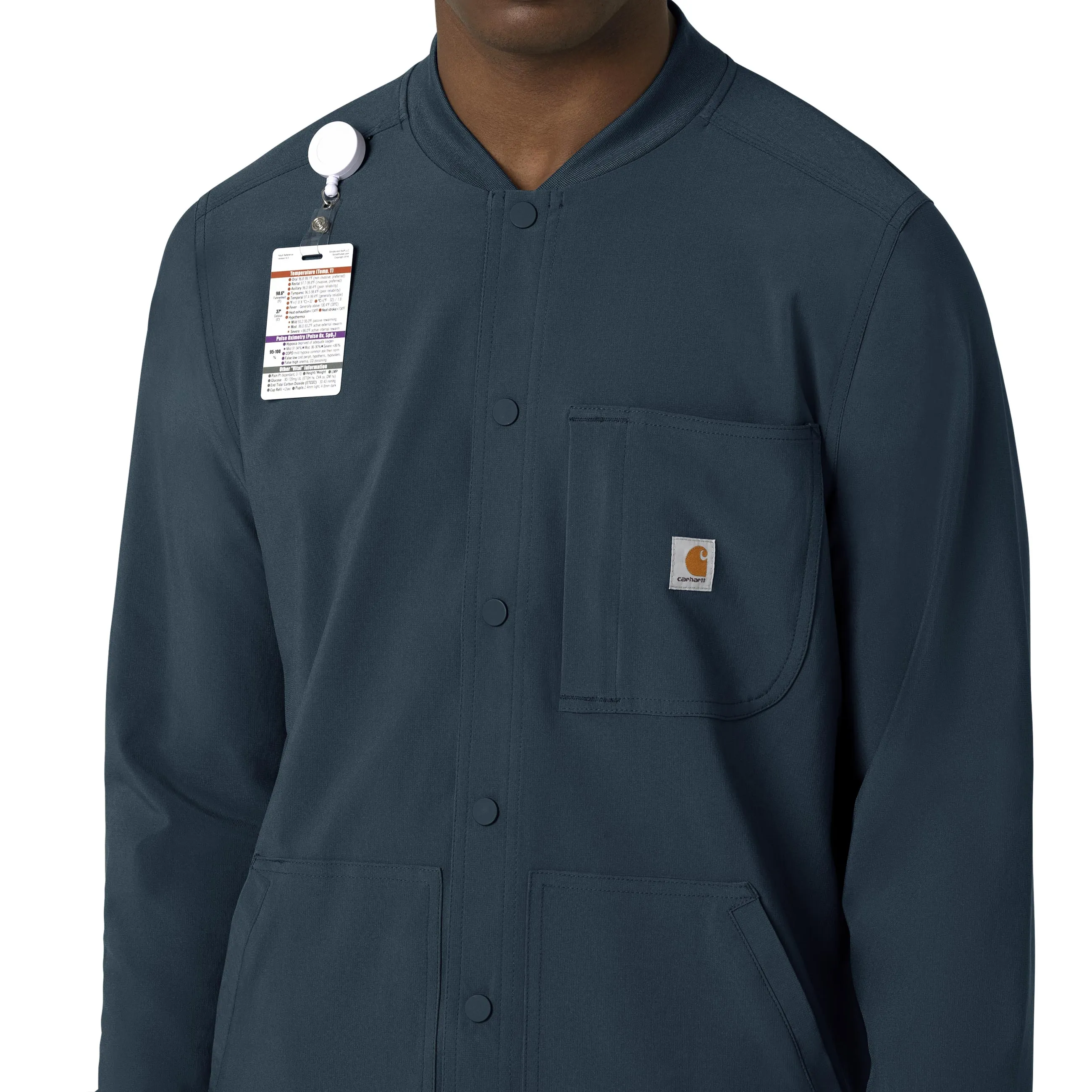 Carhartt Force Cross-Flex Men's Shirt Jacket - Deep Navy