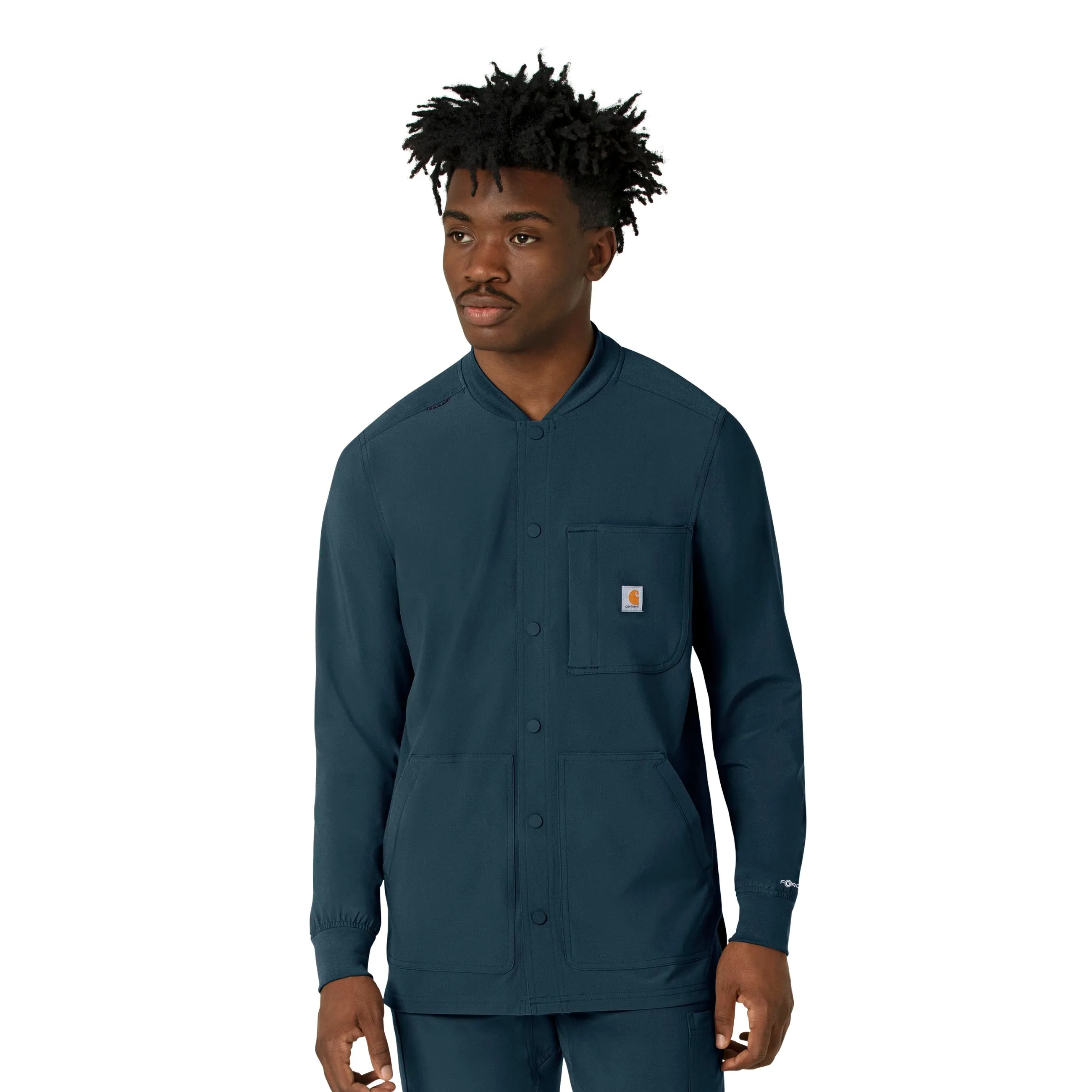 Carhartt Force Cross-Flex Men's Shirt Jacket - Deep Navy