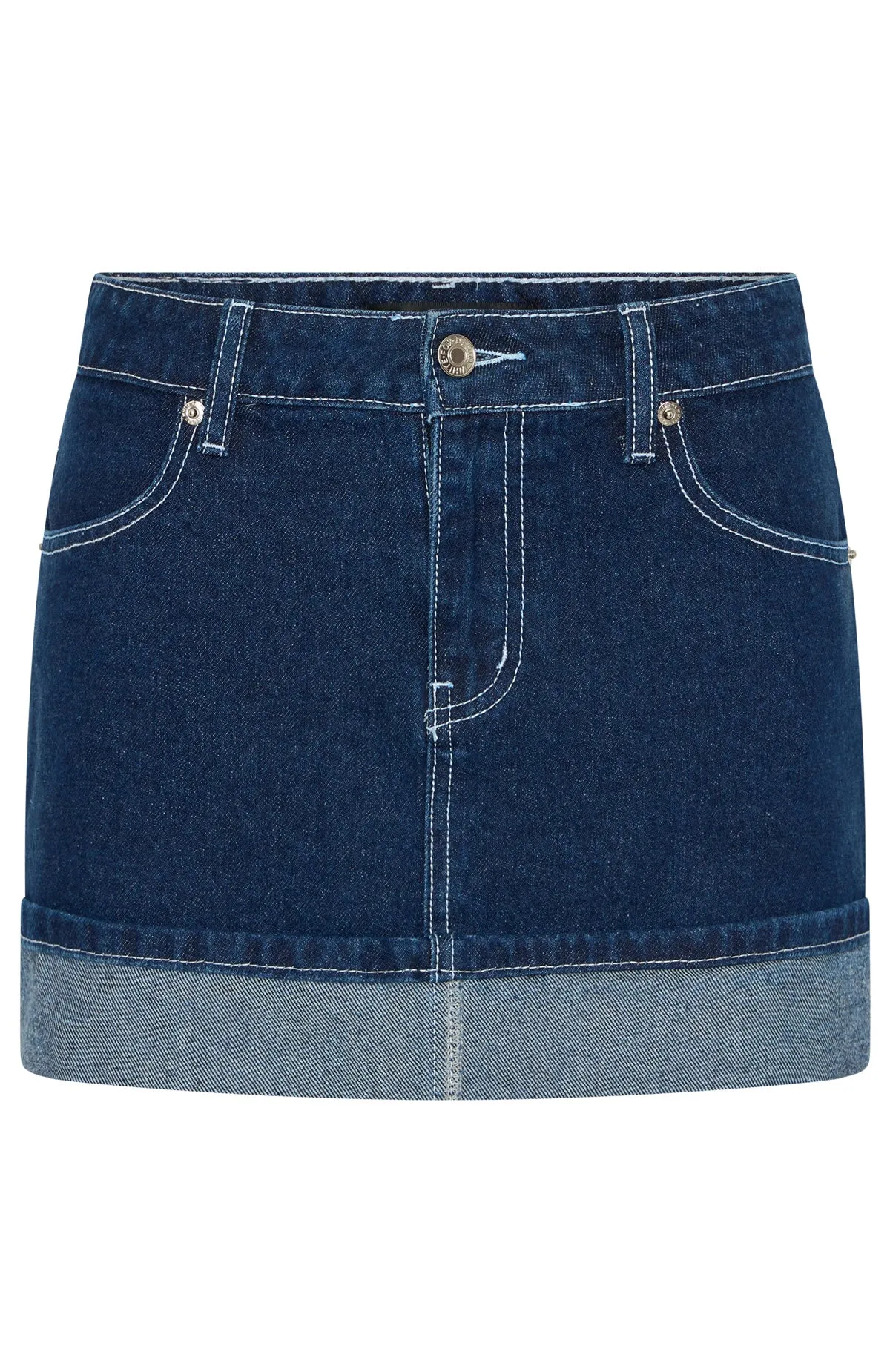 Charlotte Denim Mini Skirt Dark Indigo