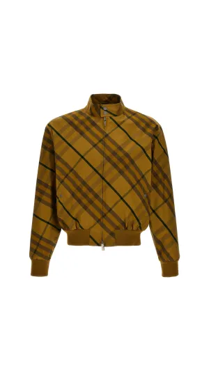 Check Print Jacket - Yellow