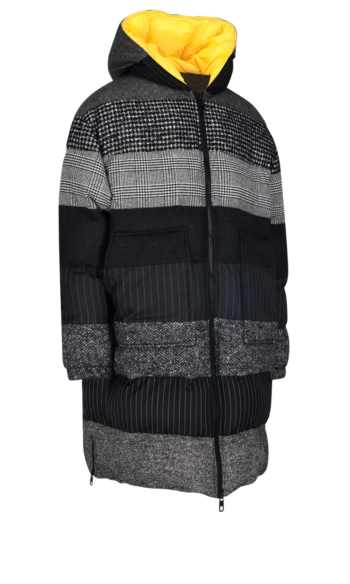 Dolce & Gabbana Panelled Puffer Coat