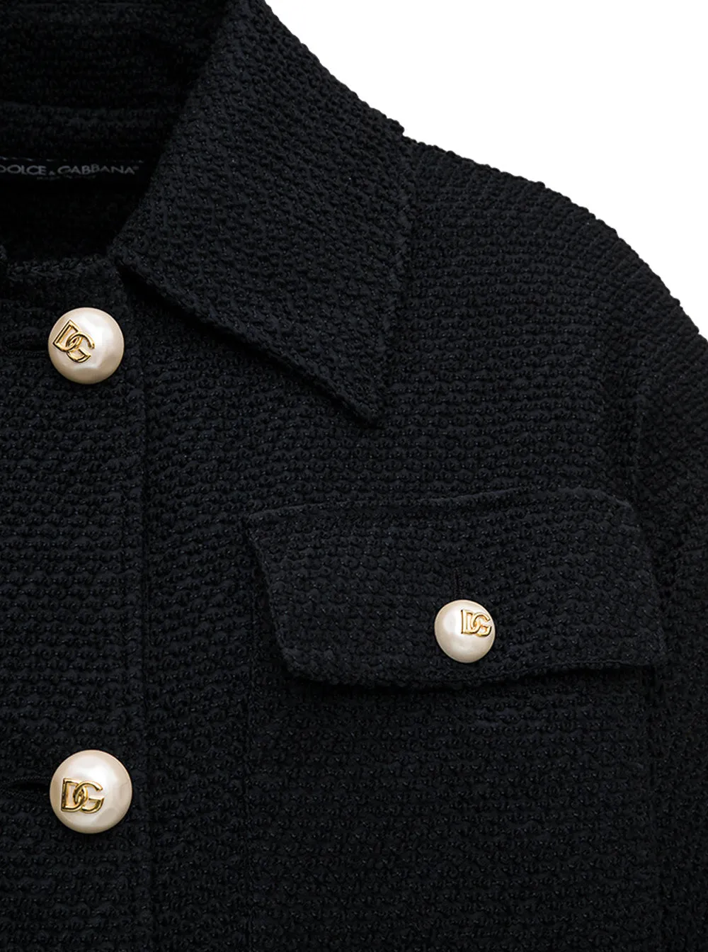Dolce & Gabbana Pearl Embellished Coat