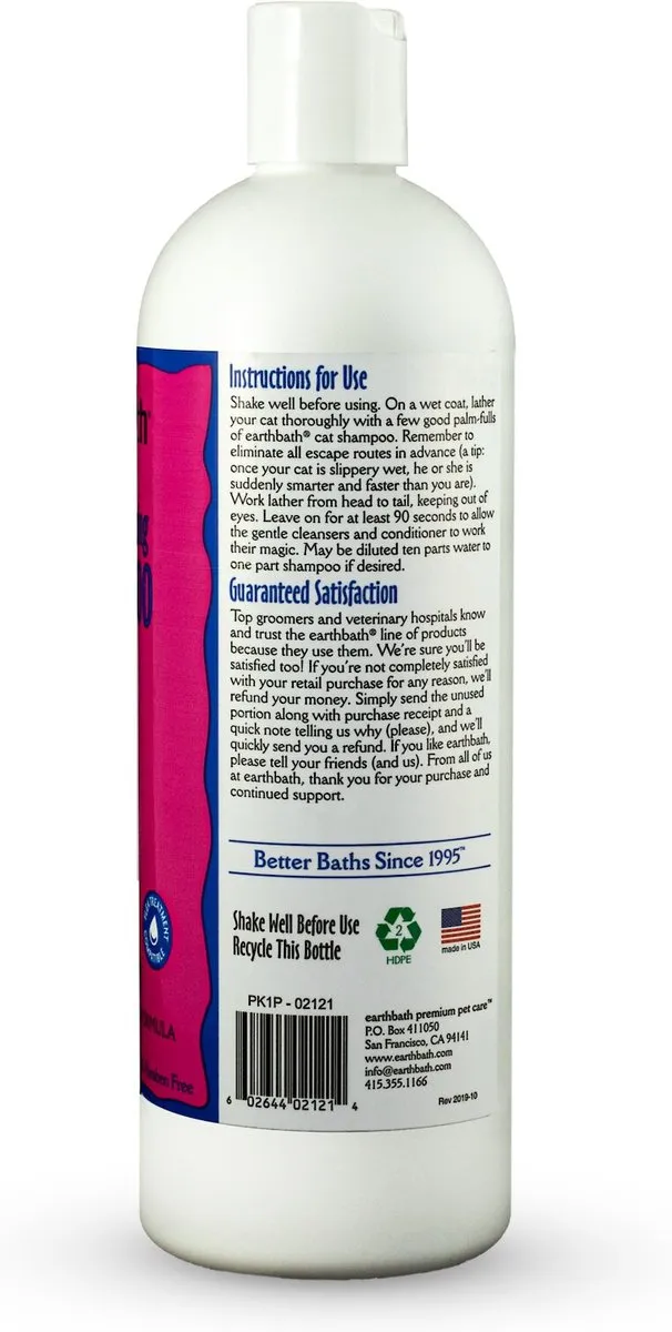 Earthbath 2-in-1 Light Wild Cherry Conditioning Cat Shampoo