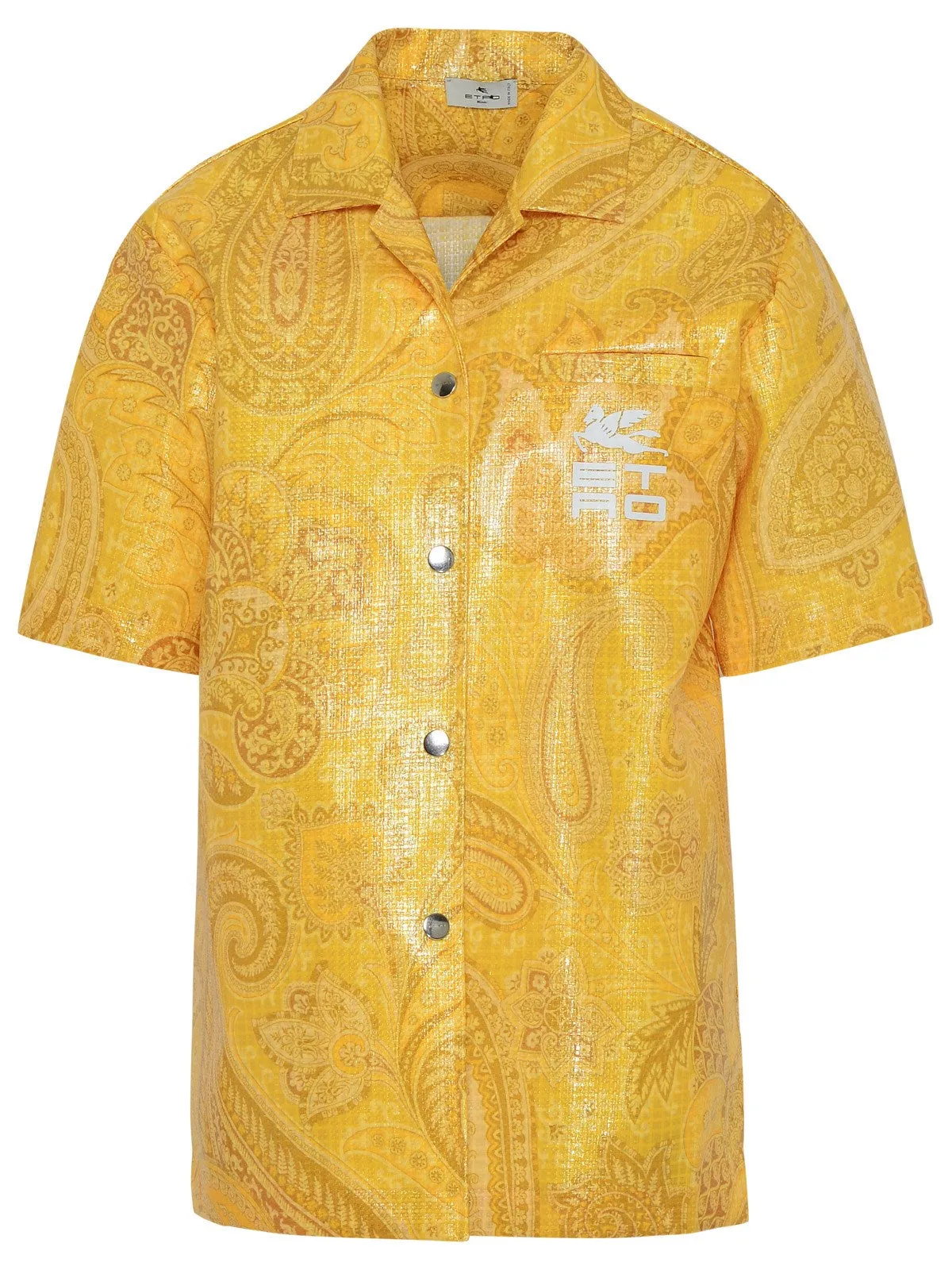 ETRO Paisley Print Short Sleeved Shirt Jacket