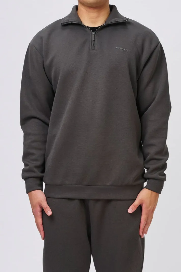 INSPORT MENS DENVERTECH QUARTER ZIP TOP ASH