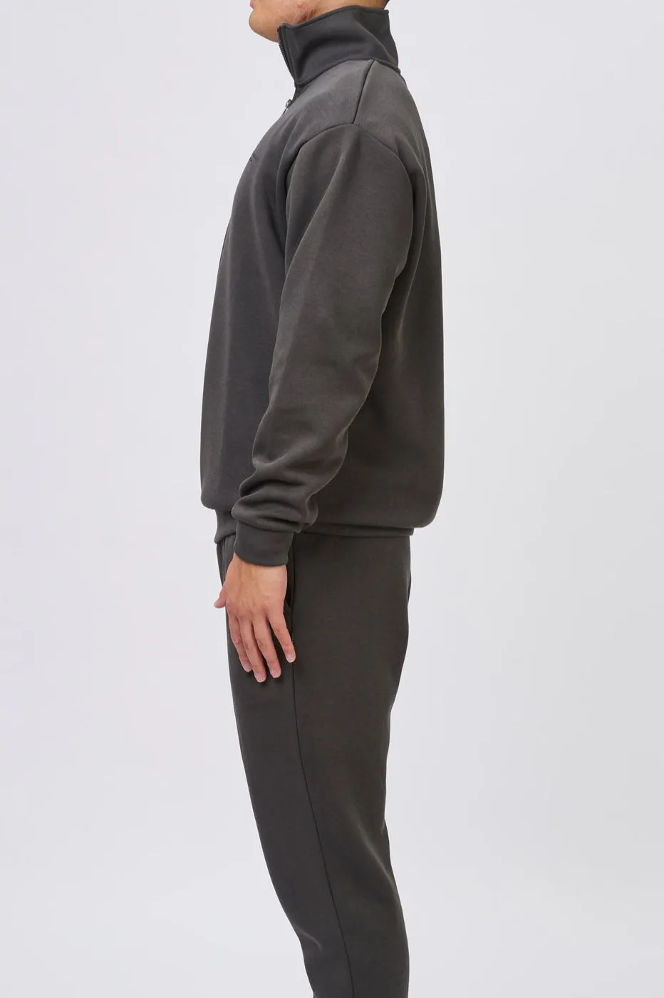 INSPORT MENS DENVERTECH QUARTER ZIP TOP ASH