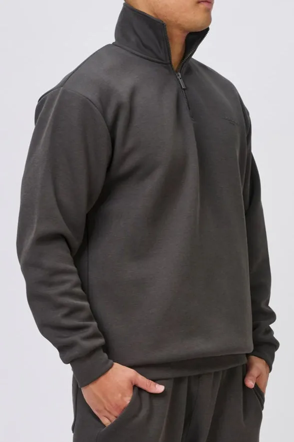INSPORT MENS DENVERTECH QUARTER ZIP TOP ASH