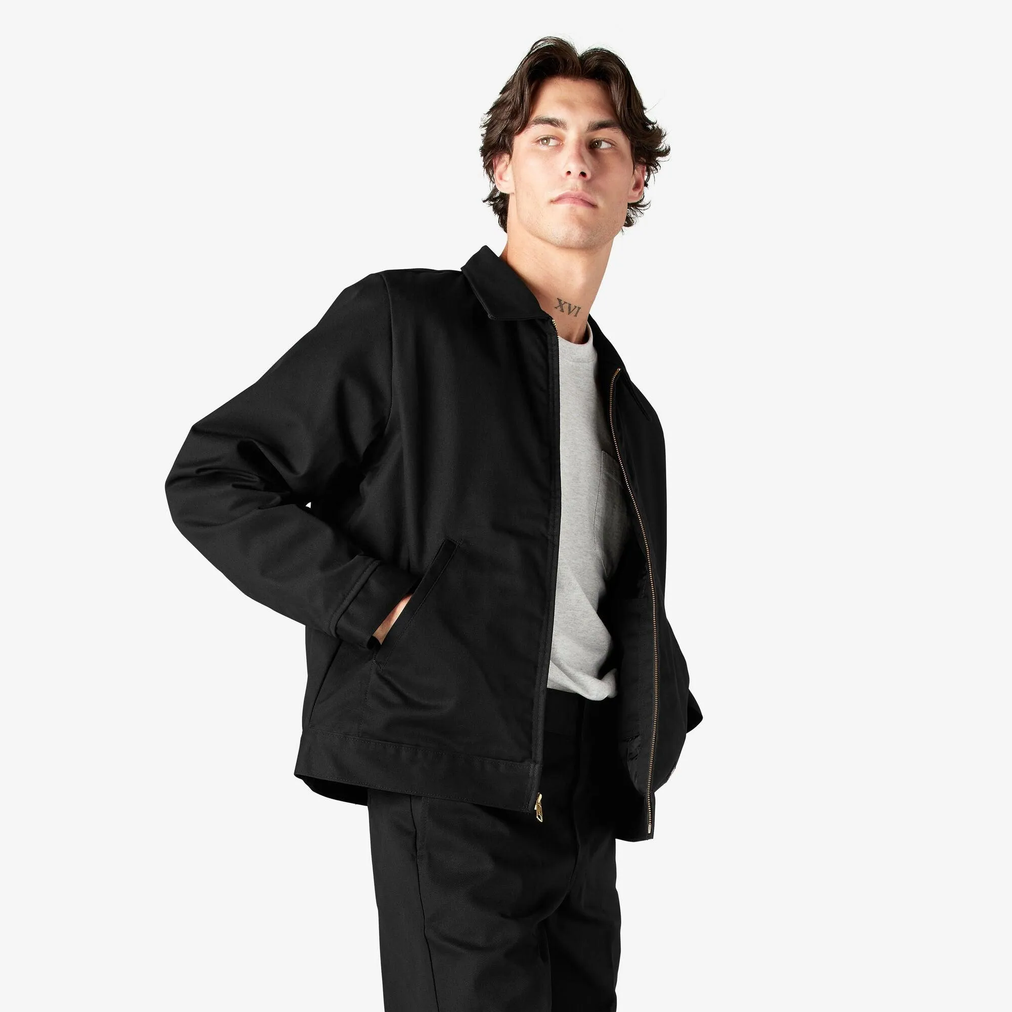 Insulated Eisenhower Jacket, Black