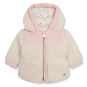 Ivory Colorblock Fleece Jacket