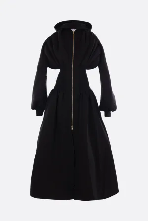 jersey and knit bomber coat