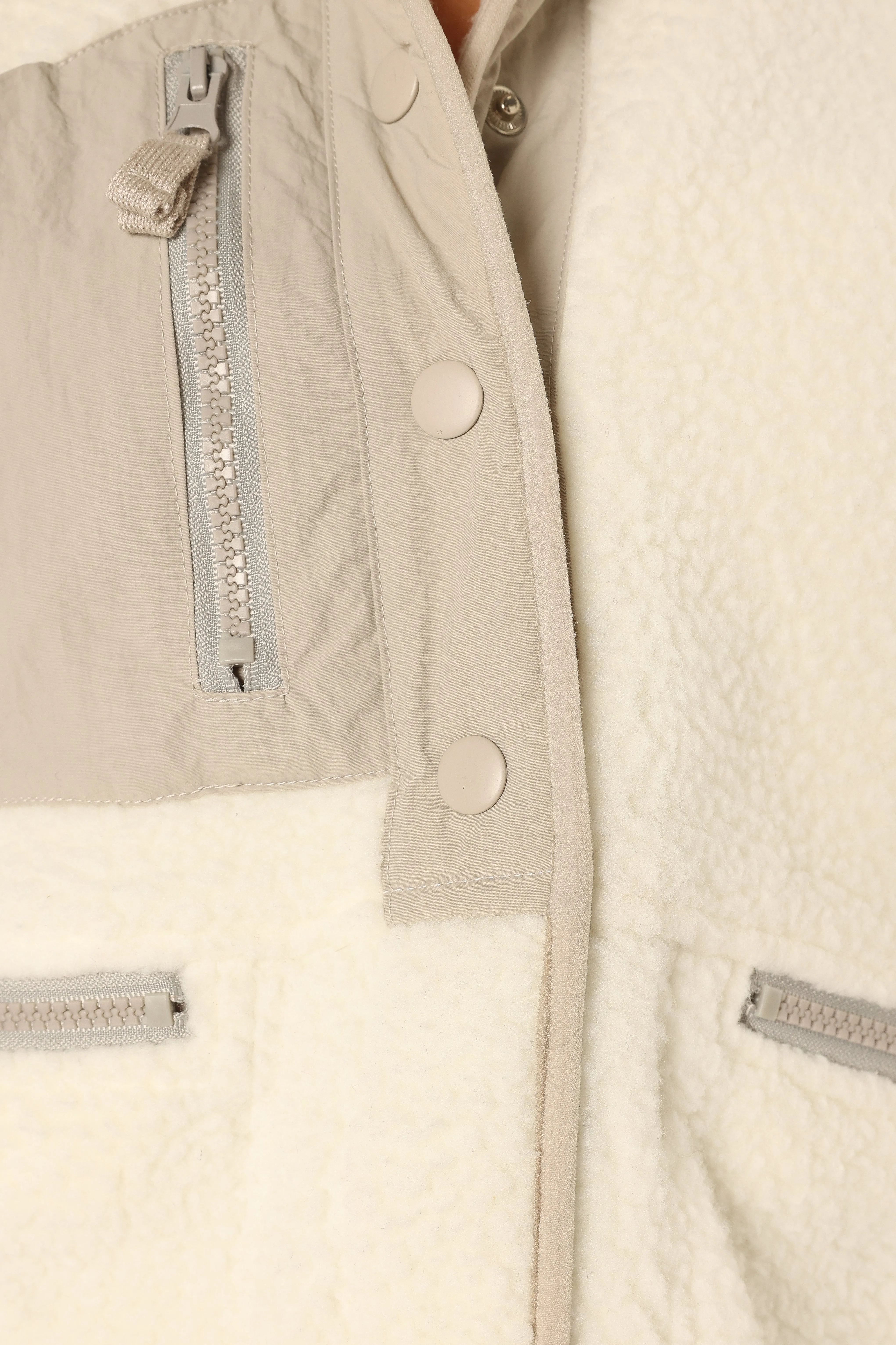 Josephine Zip Front Jacket - Ivory