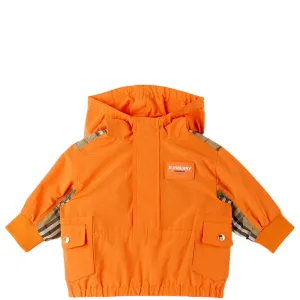 Kids Burberry Wilder Vintage Check Hooded Jacket