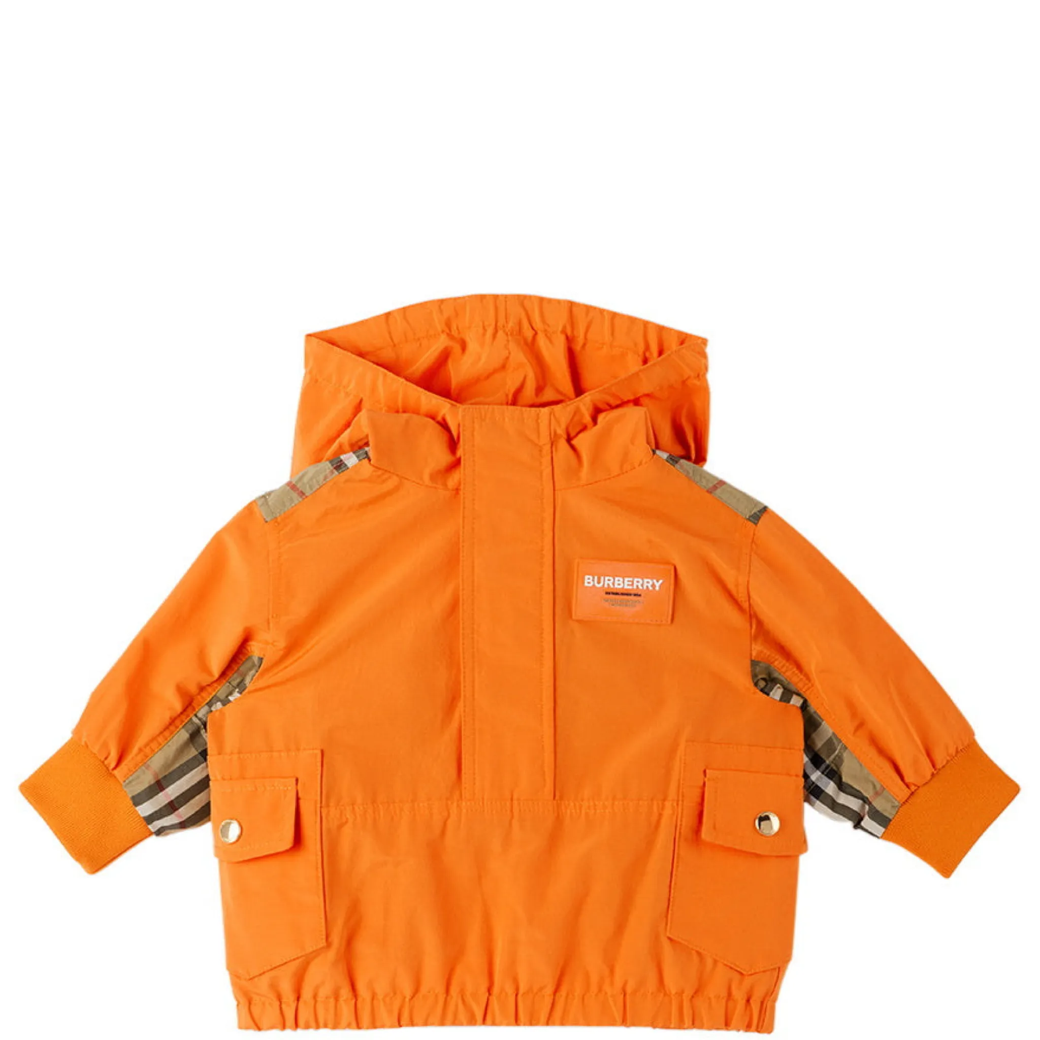 Kids Burberry Wilder Vintage Check Hooded Jacket