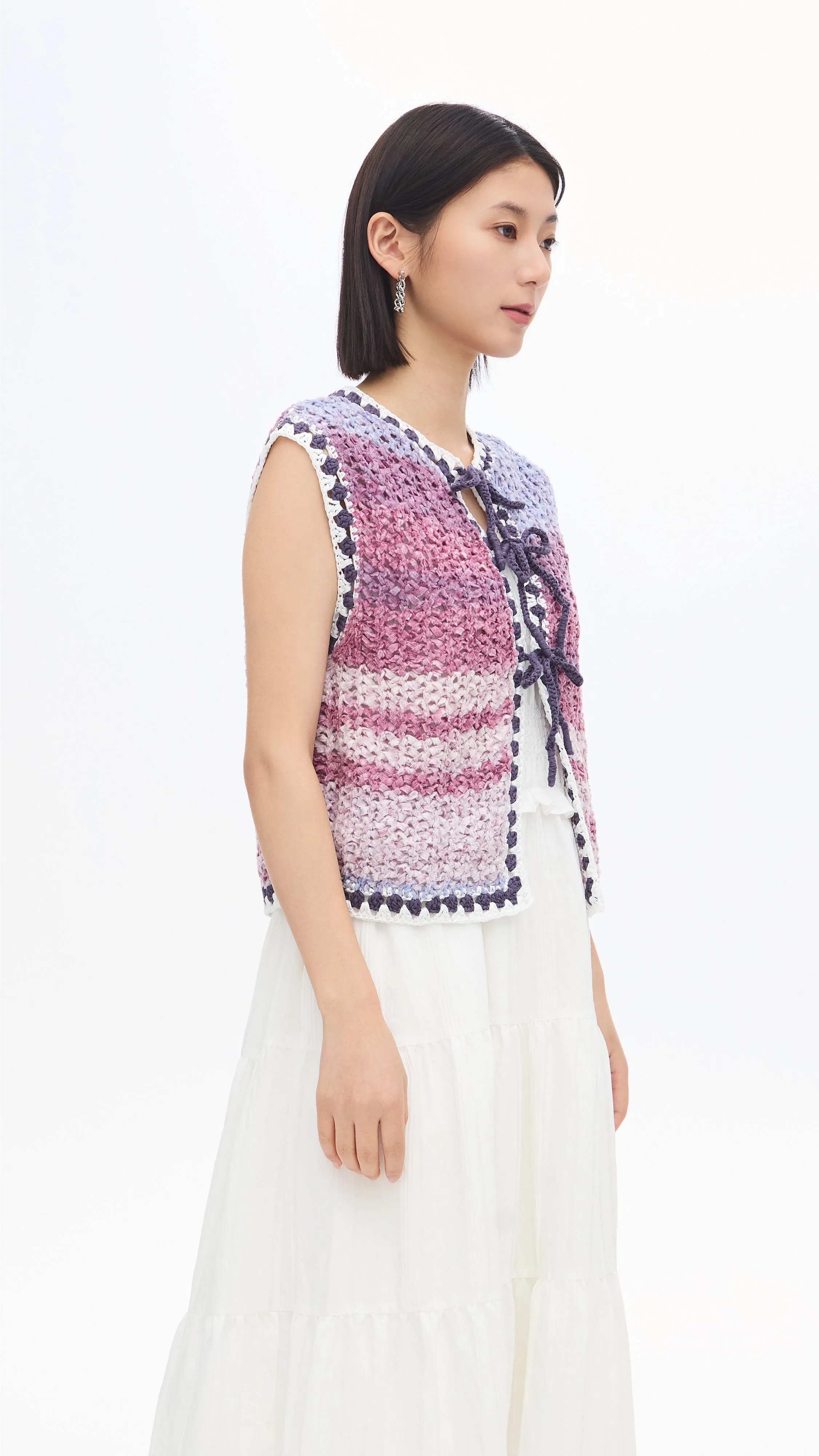 Knitted Space Dye Vest